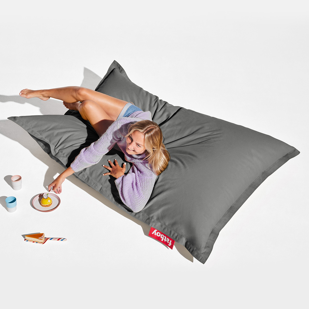 Fatboy - Original Canvas Recycled Sitzsack charcoal grey