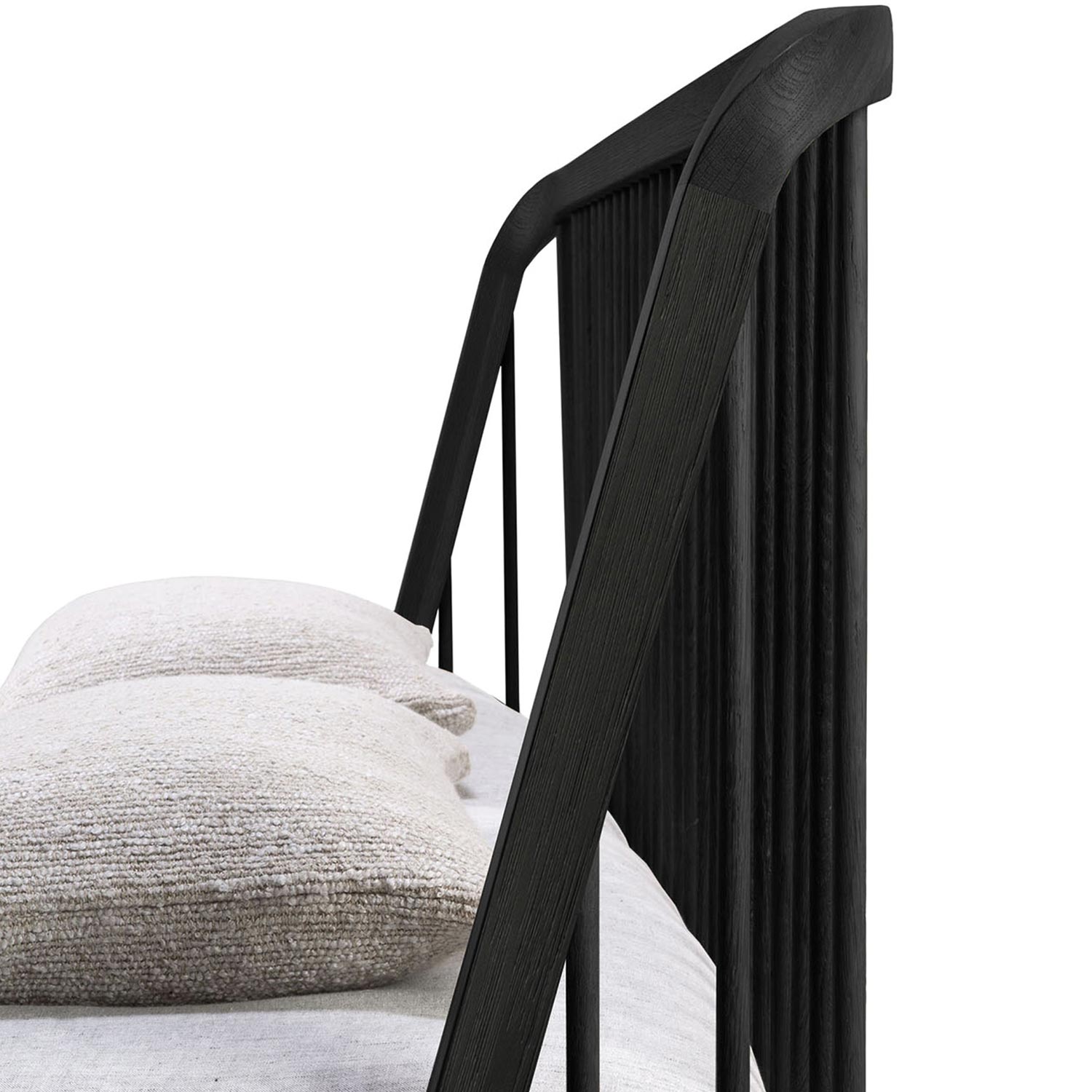 ethnicraft spindle bett schwarz freisteller kopfende 84229