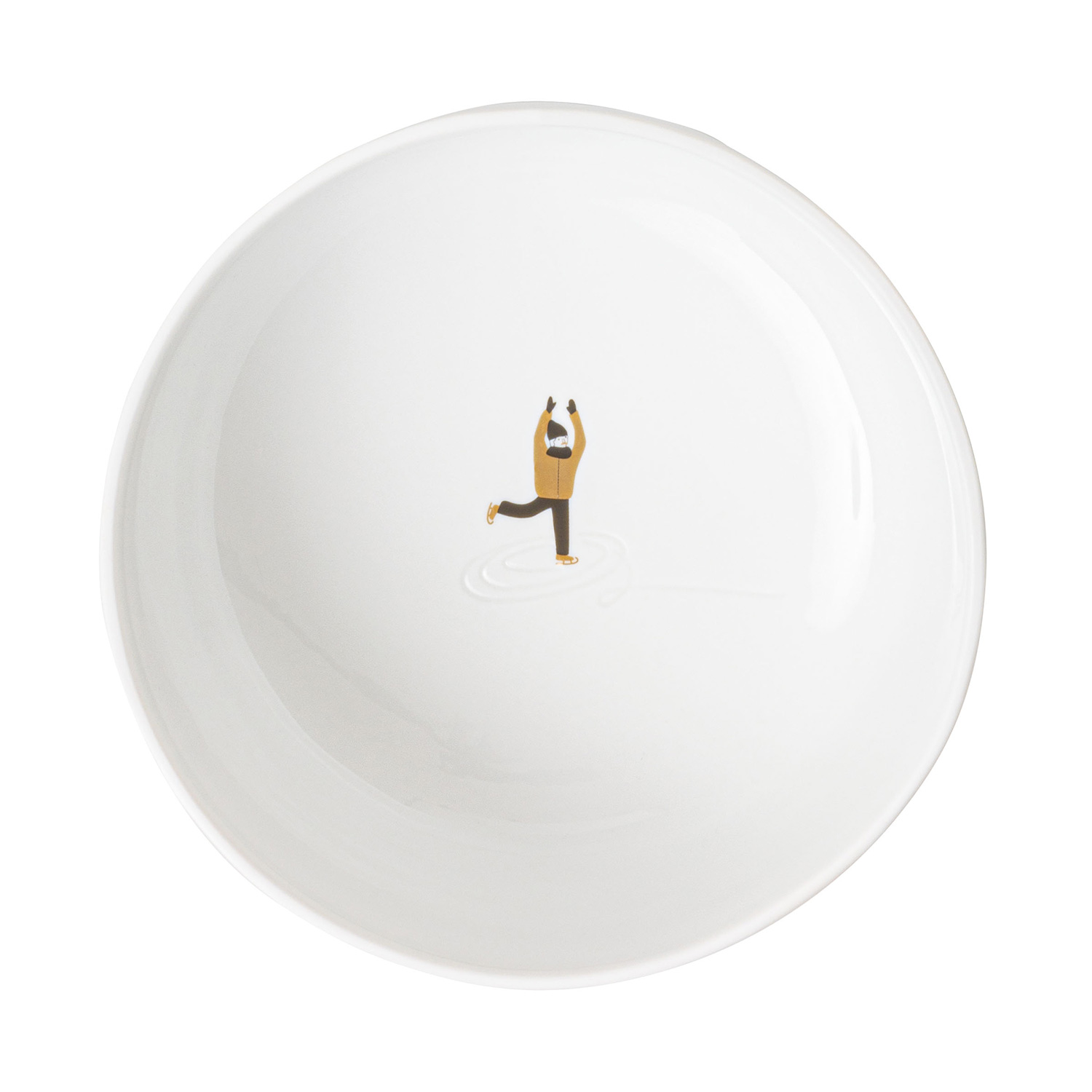 Raeder Design Schneetag Schuessel 15 cm Schlittschuhfahren 92310 106172