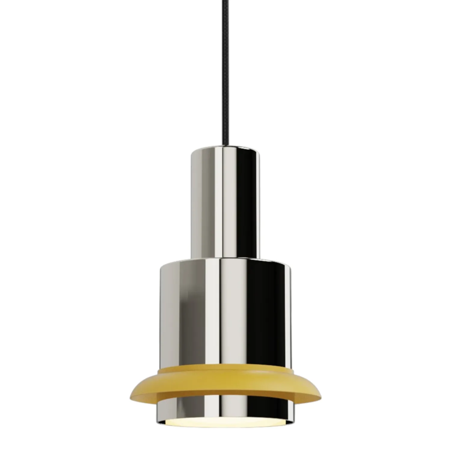 DCW - Chaumont Pendelleuchte Ø 19 cm nickel gelb