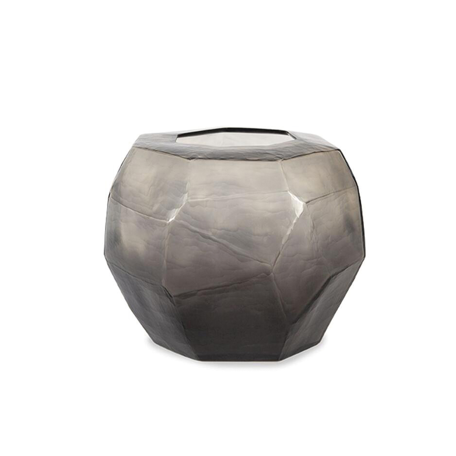 guaxs cubistic vase smokegrey grey round 81359