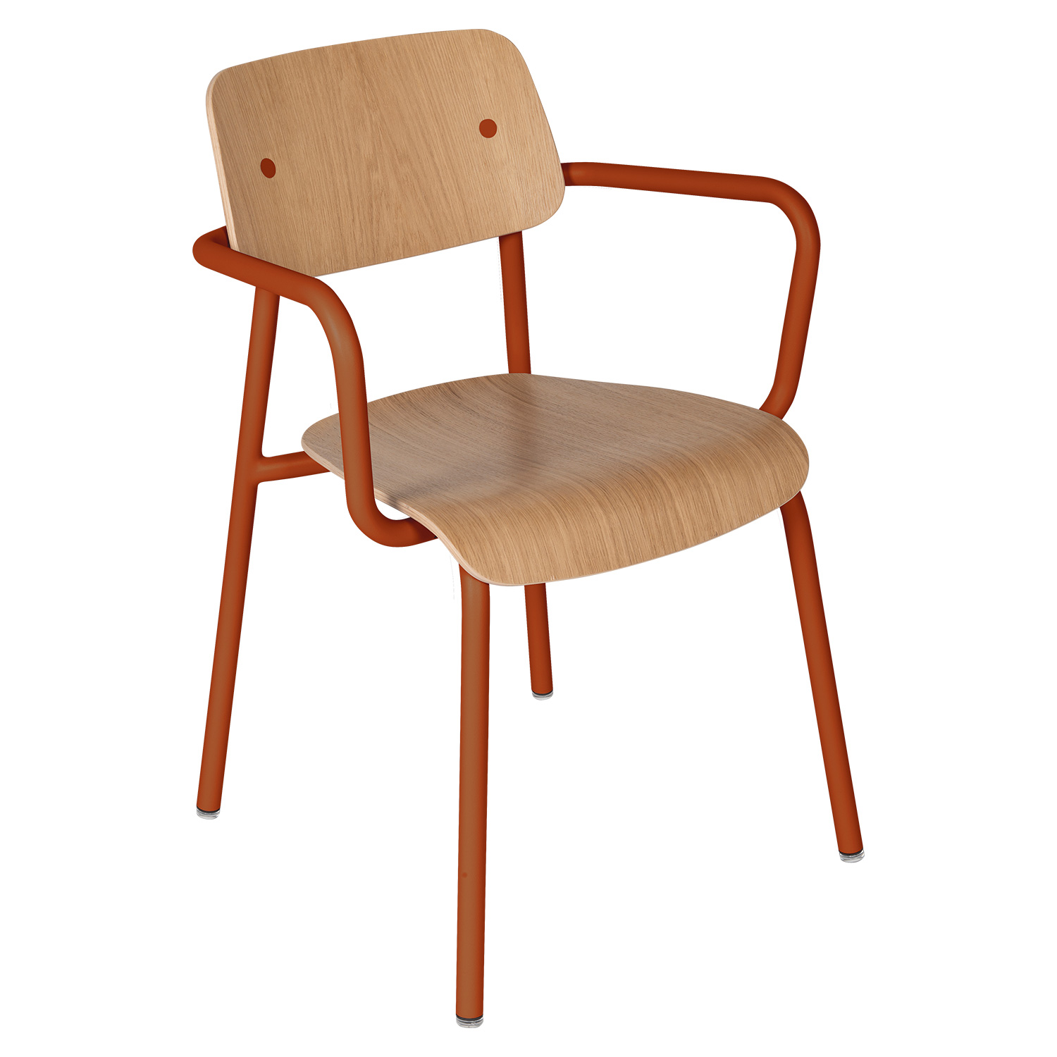 fermob studie sessel eiche kandierte orange 6922E2 108627