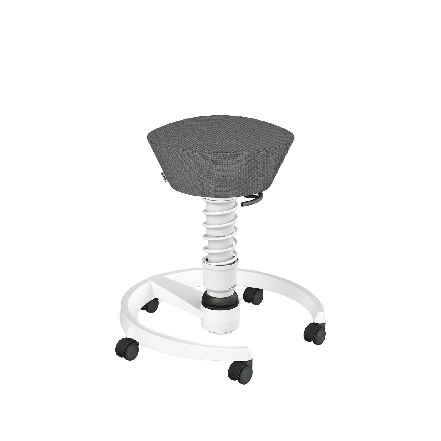 Aeris - Swopper mit Rollen, weiß, Cura grau