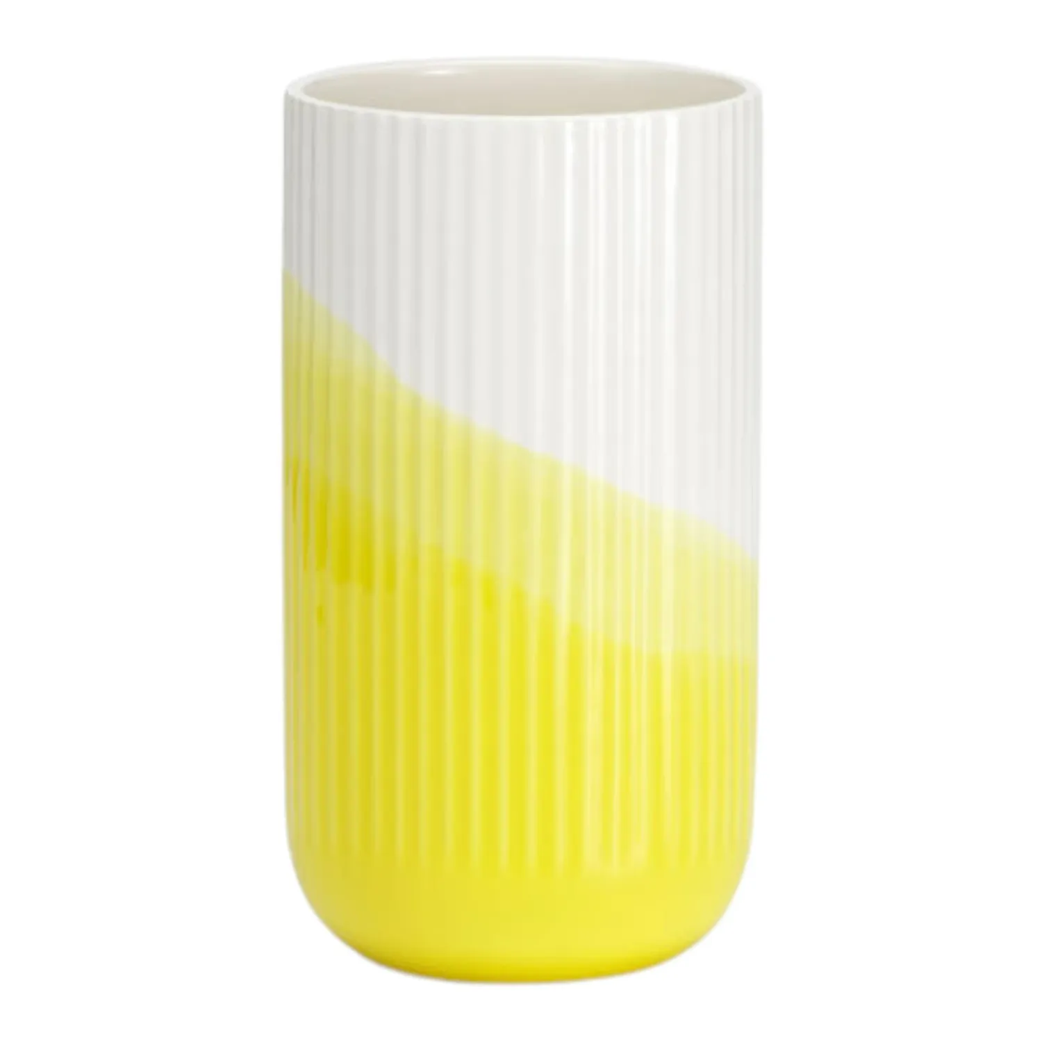 Vitra - Herringbone Vase geriffelt, gelb