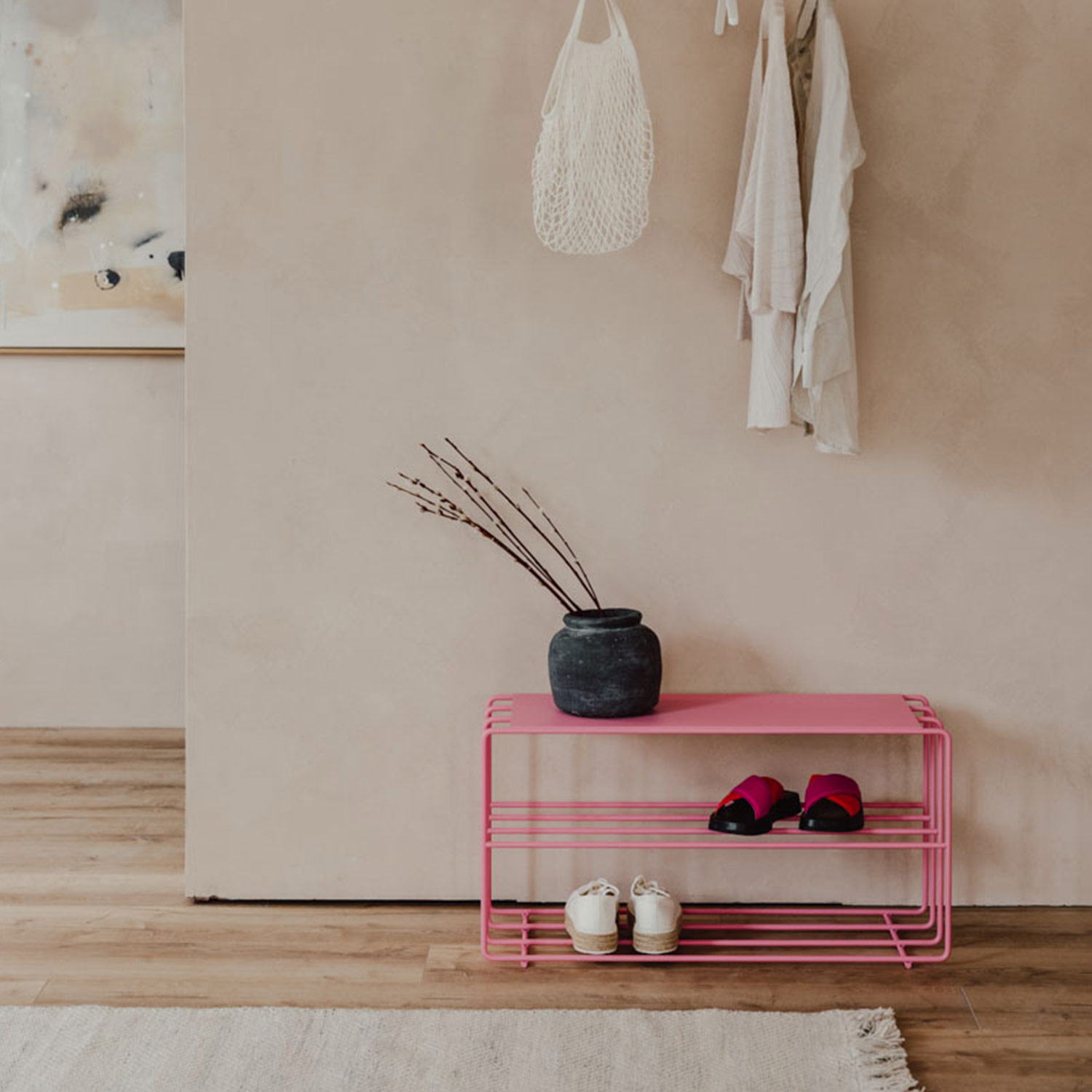 Metallbude - Neva Schuhregal schwarz