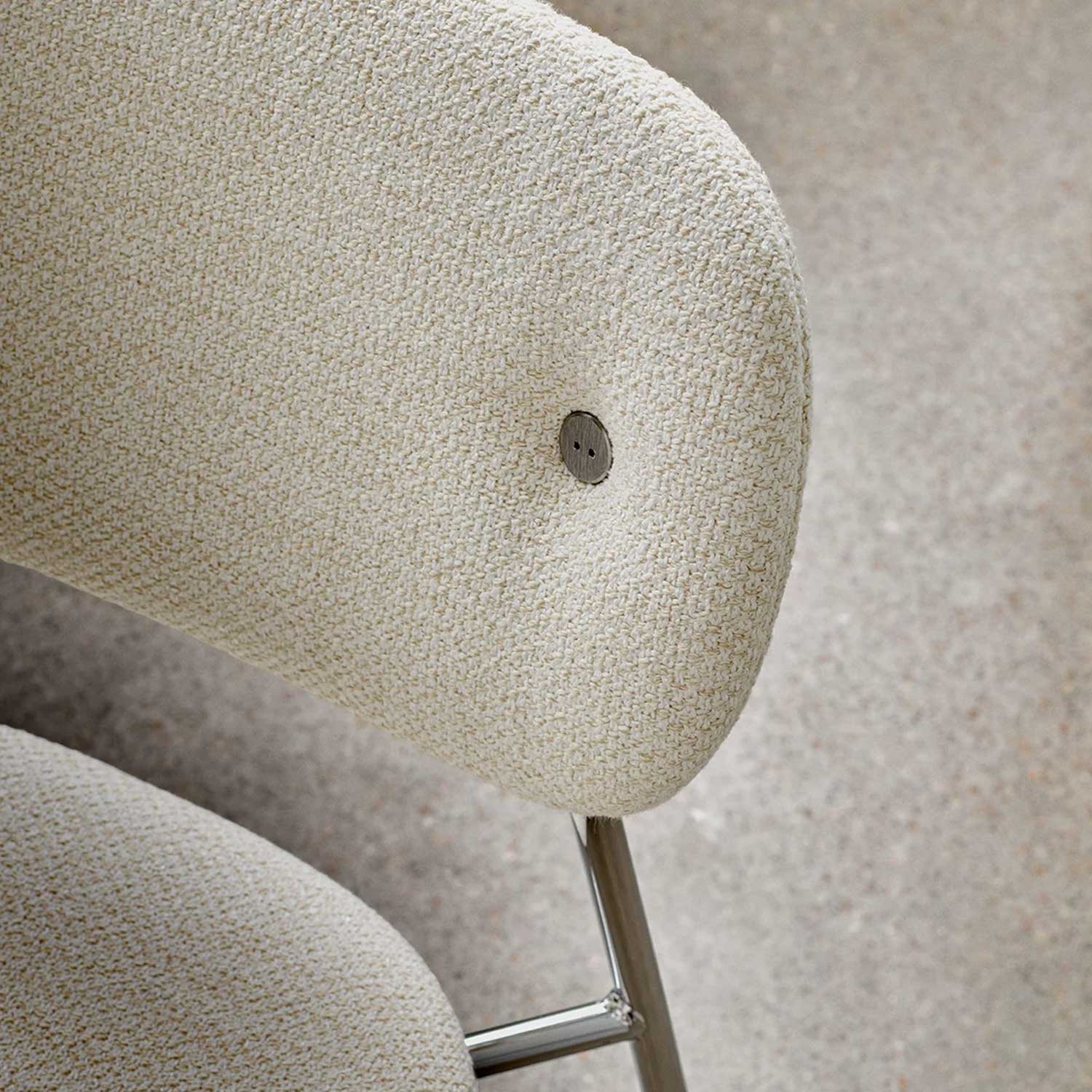 Audo - Co Dining Chair Chrom Vollpolster Bouclé 2