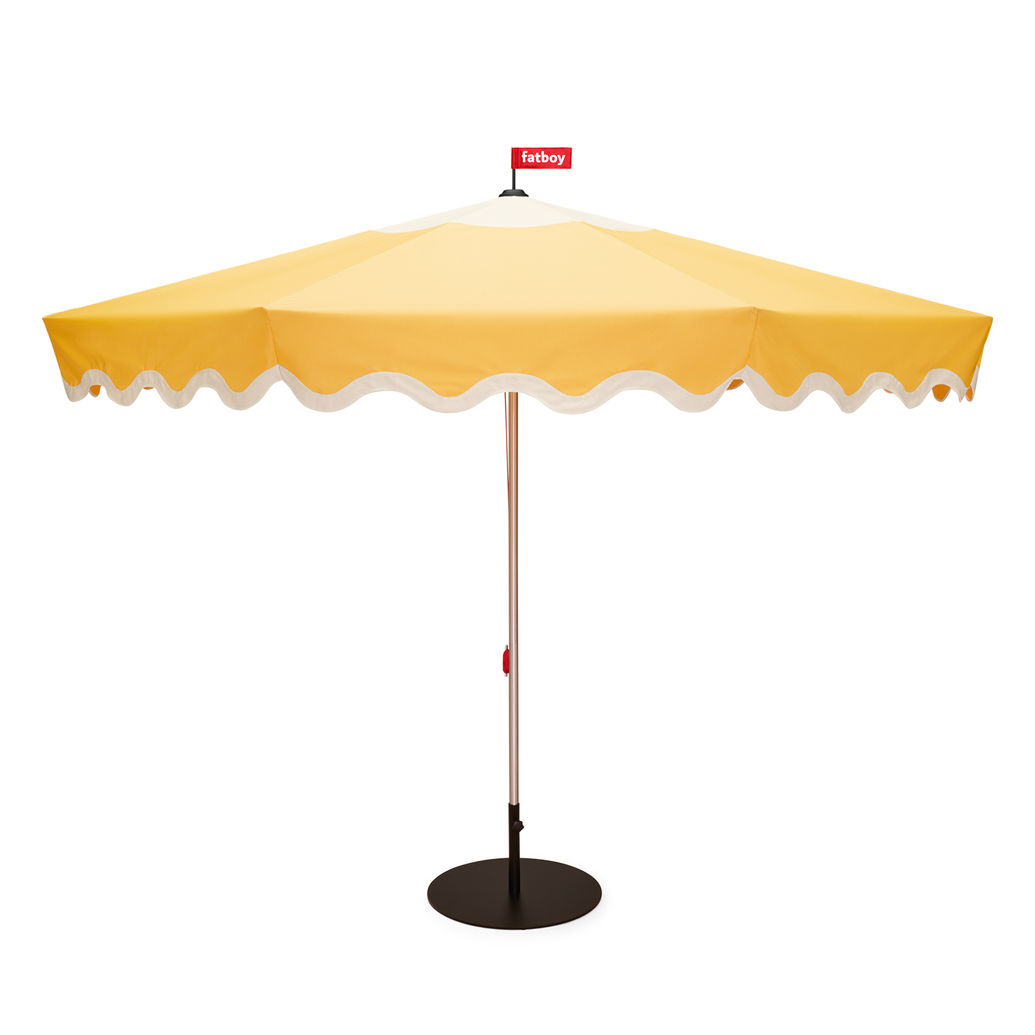 Fatboy - Pensol Sonnenschirm gelb mit Schirmständer schwarz