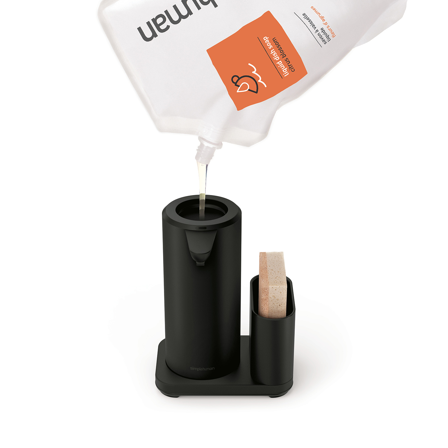 simplehuman sensorspender mit caddy matt schwarz seife 98493