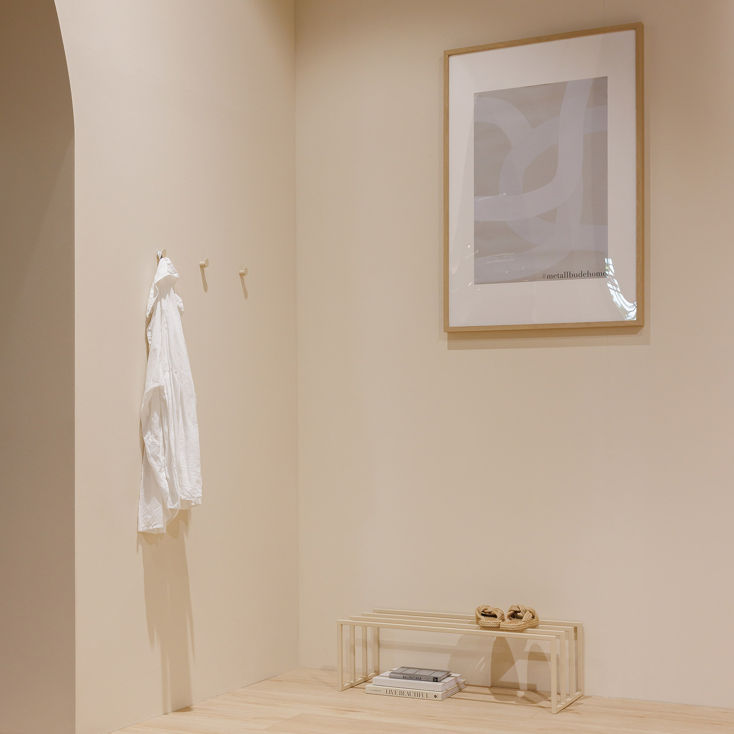 metallbude bovi schuhregal cashew flur 96744