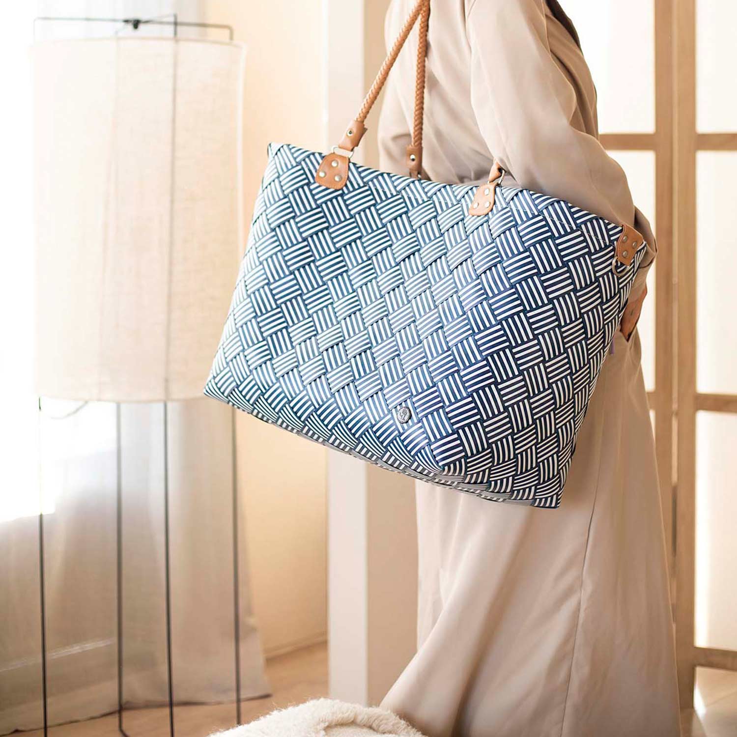 handed by saint maxime stripes ocean blue getragen 93568