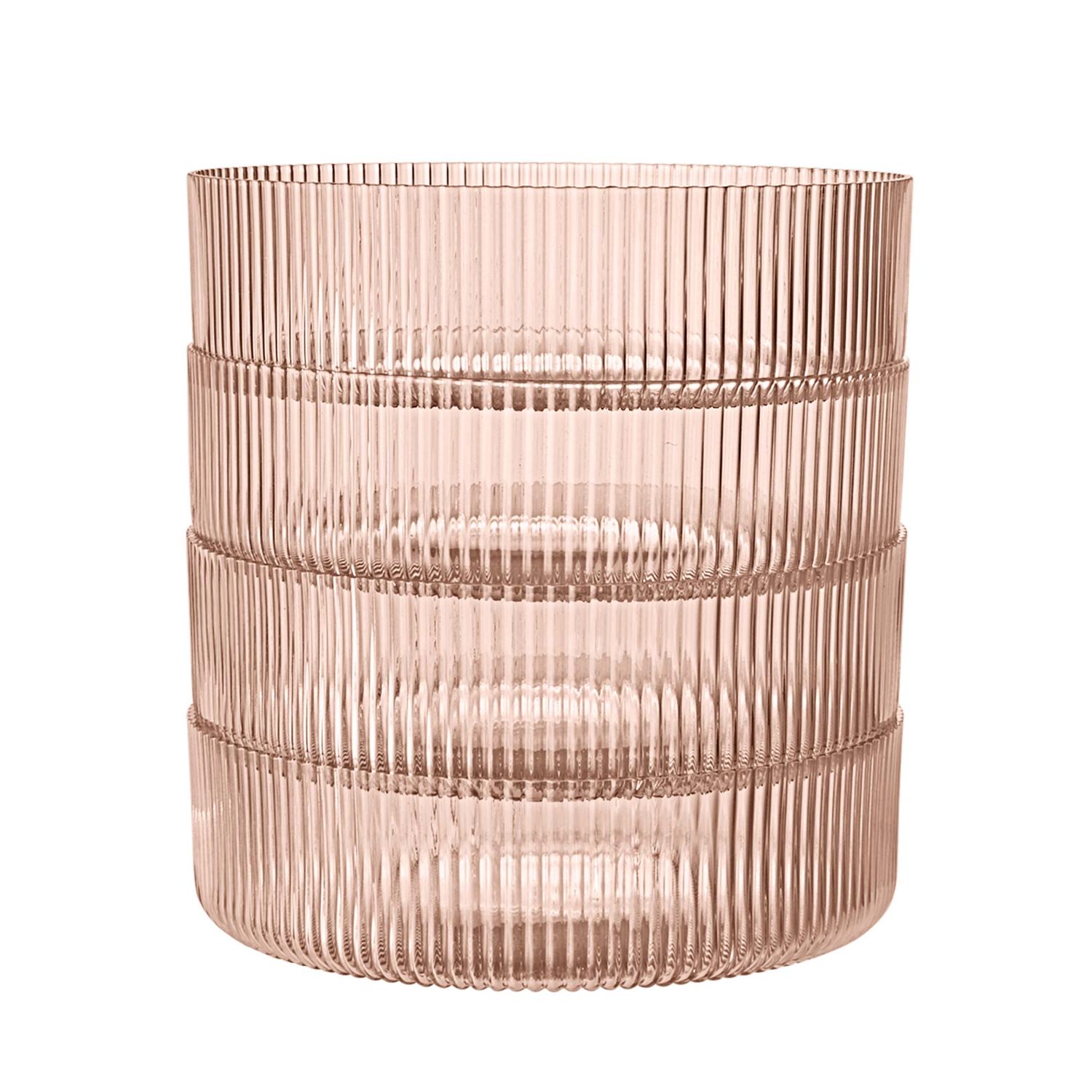 Ferm Living - Ripple 4-er Set Servierschüsseln blush