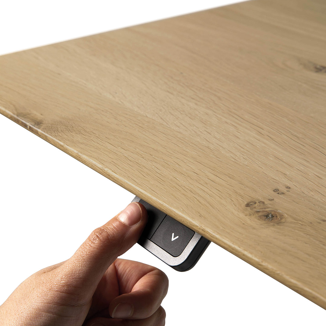 ethnicraft bok tischplatte verstellbarer schreibtisch eiche mechanismus daumen 84293