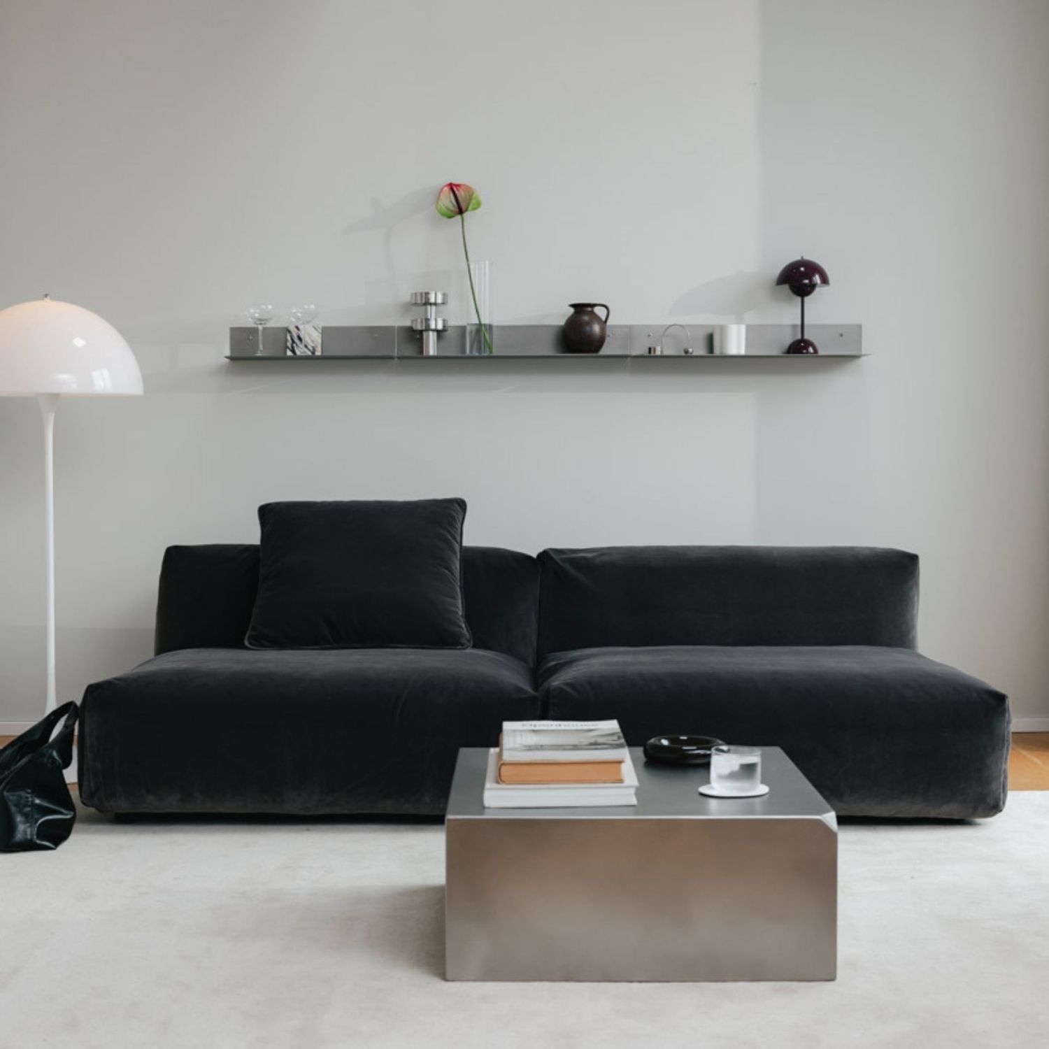 Metallbude - Raw C Square Couchtisch edelstahl