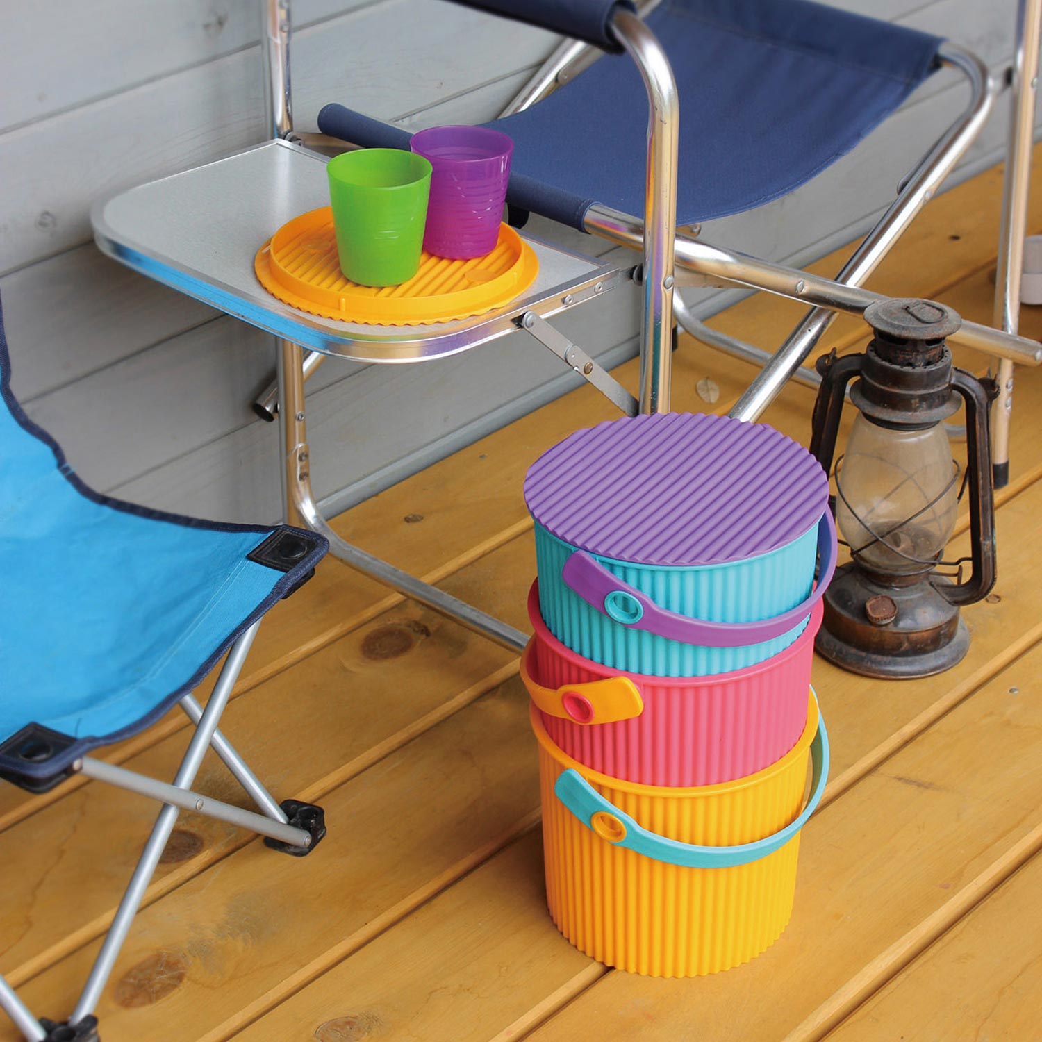 Hachiman - Omnioutil Eimer mit Deckel 4  ivory