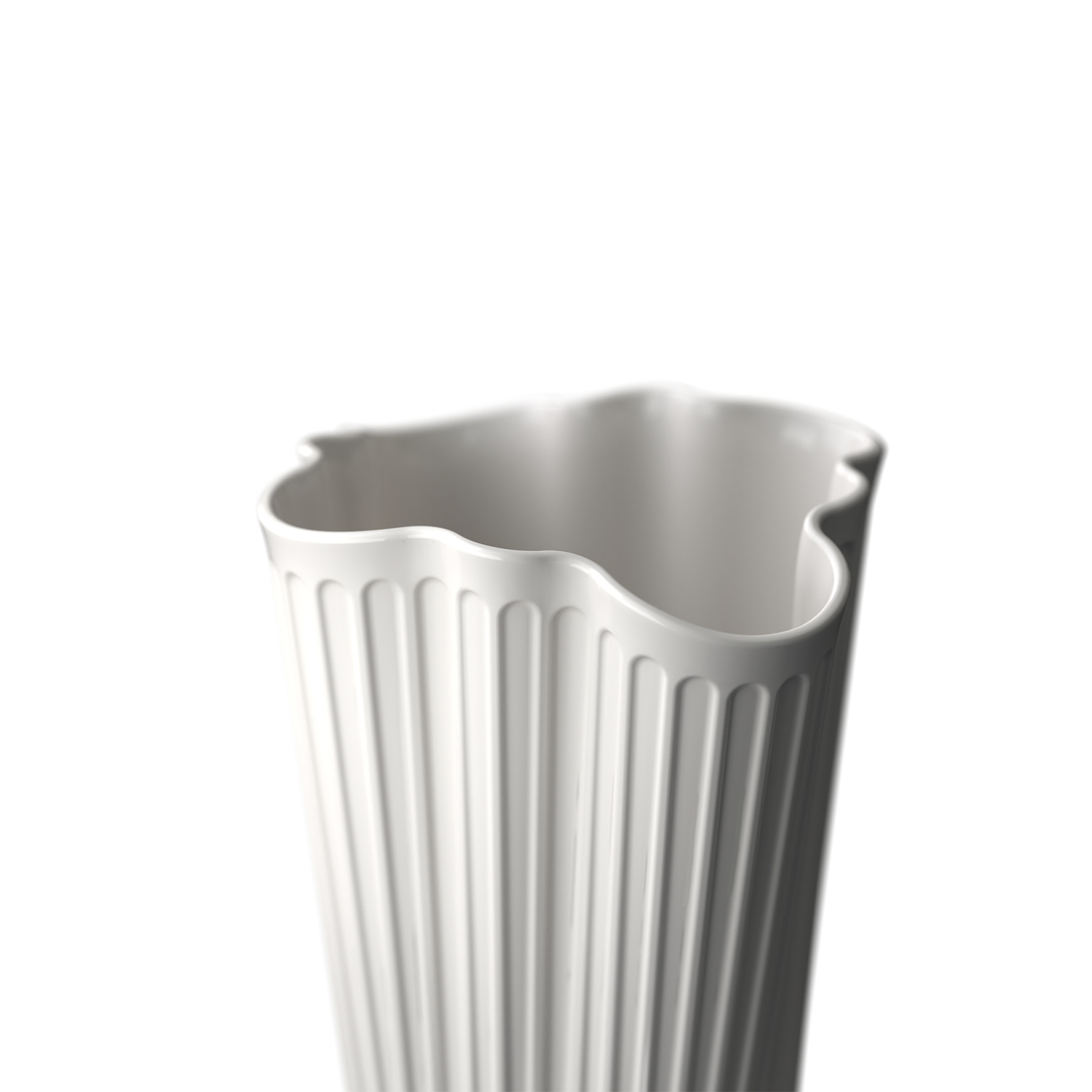 Kähler - Hammershoi Unfold Vase H20,5 cm weiß