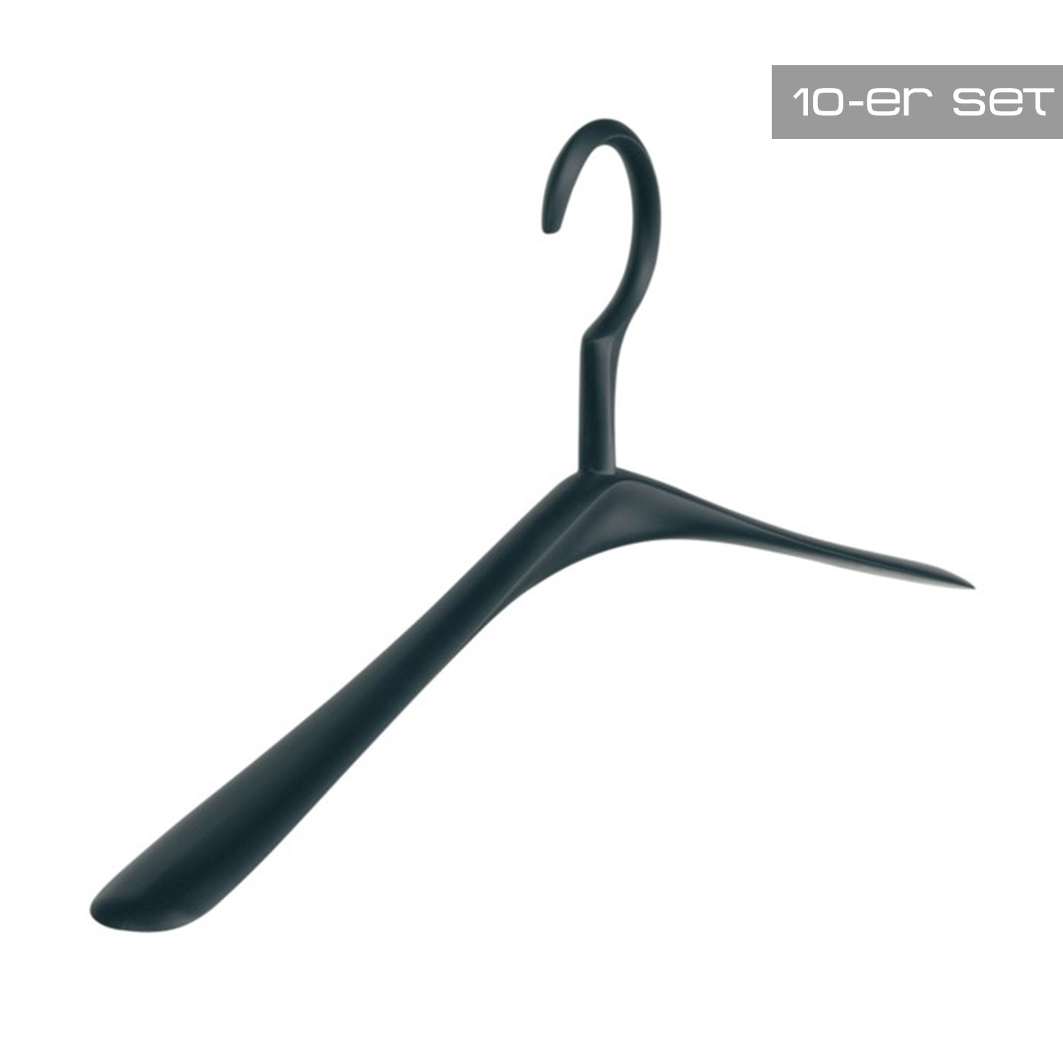 10er Set Kira Kleiderbgel schwarz