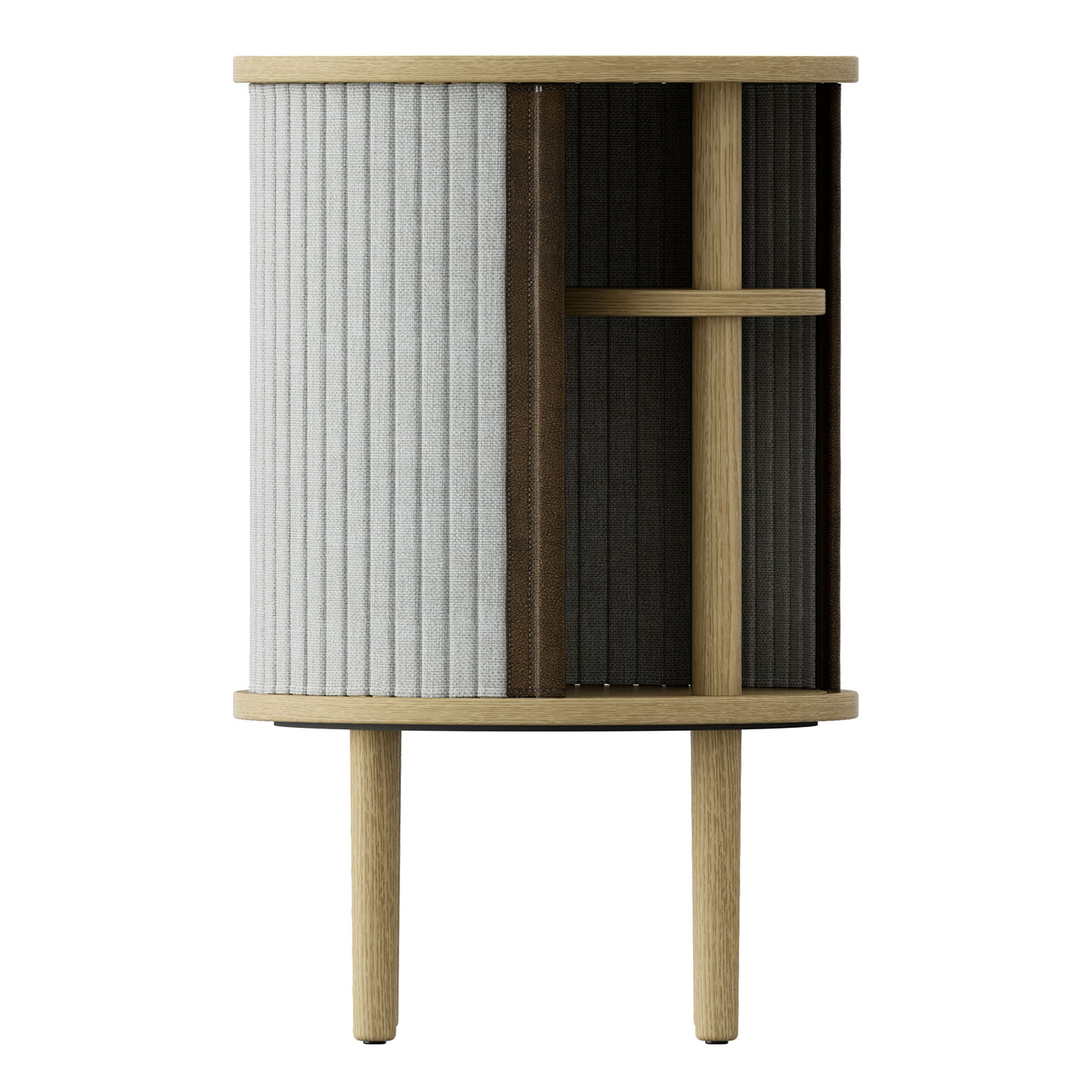 offen umage audacious side table silbergrau 59219