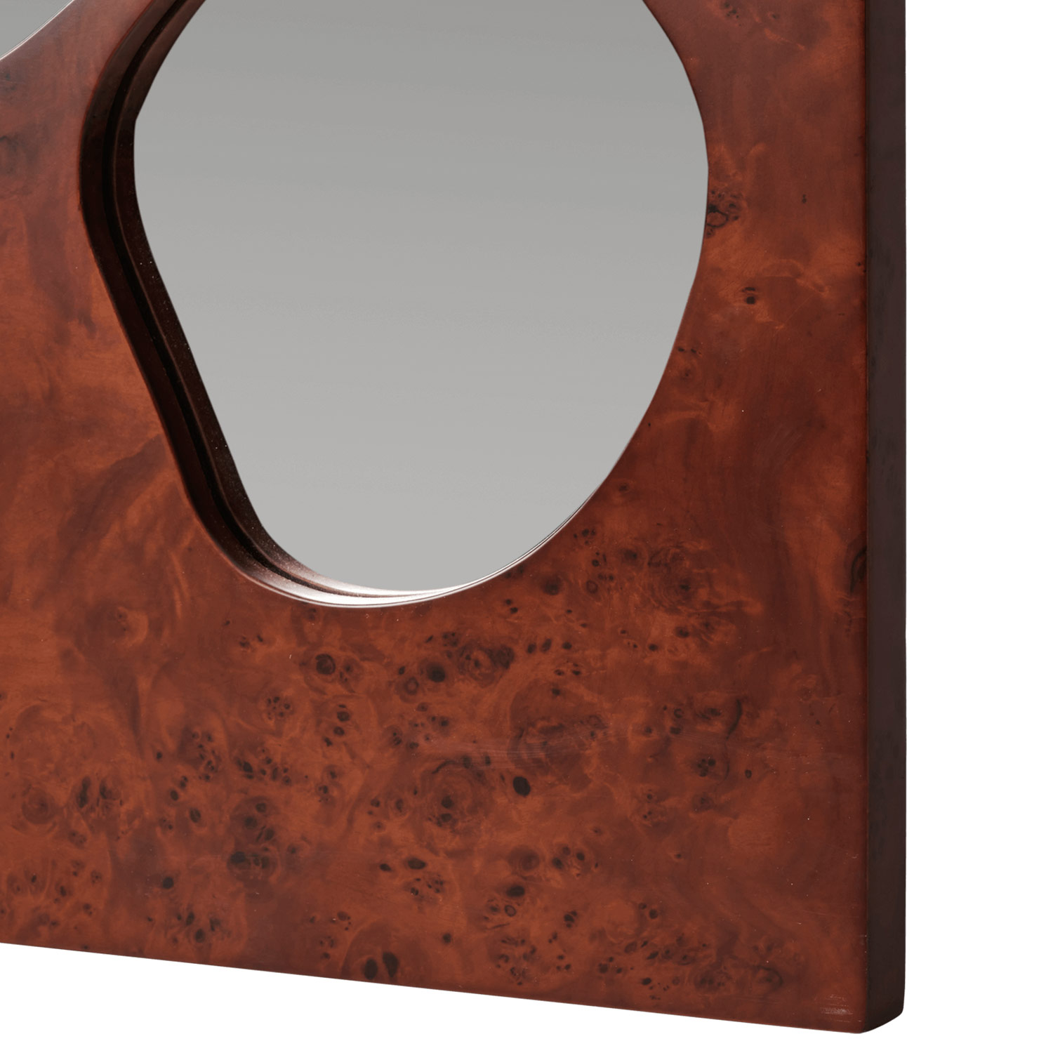 Ferm Living - Folia Spiegel H 82 cm dark stained burl