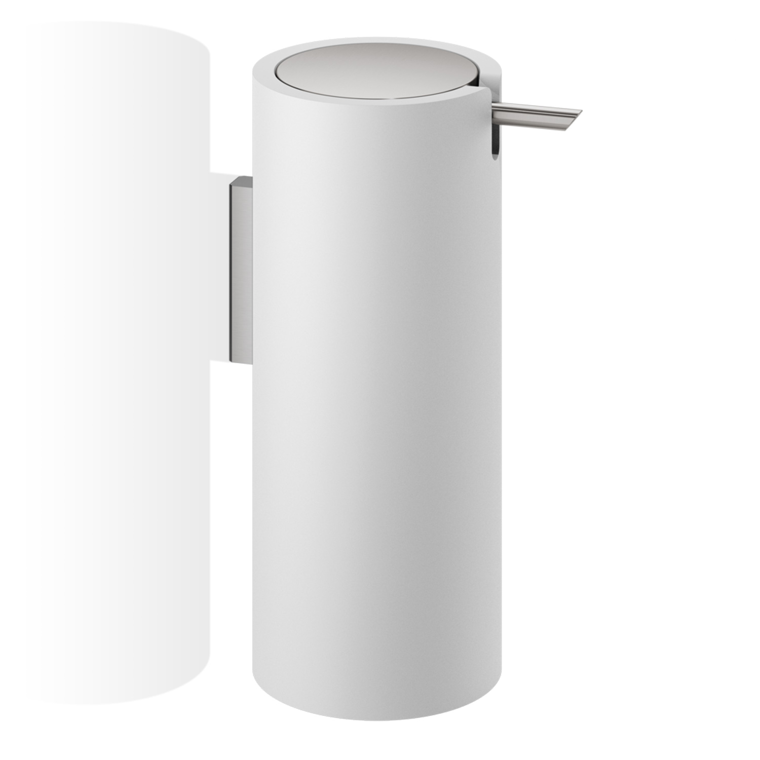 0972255 Stone Wand Seifenspender Edelstahl matt wei Decor Walther