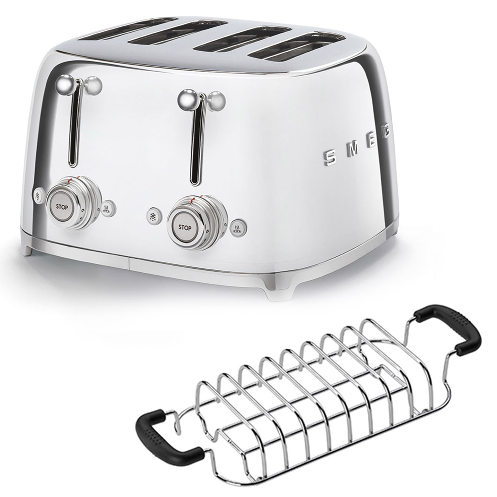 smeg 4er toaster aufsatz chrom 56693