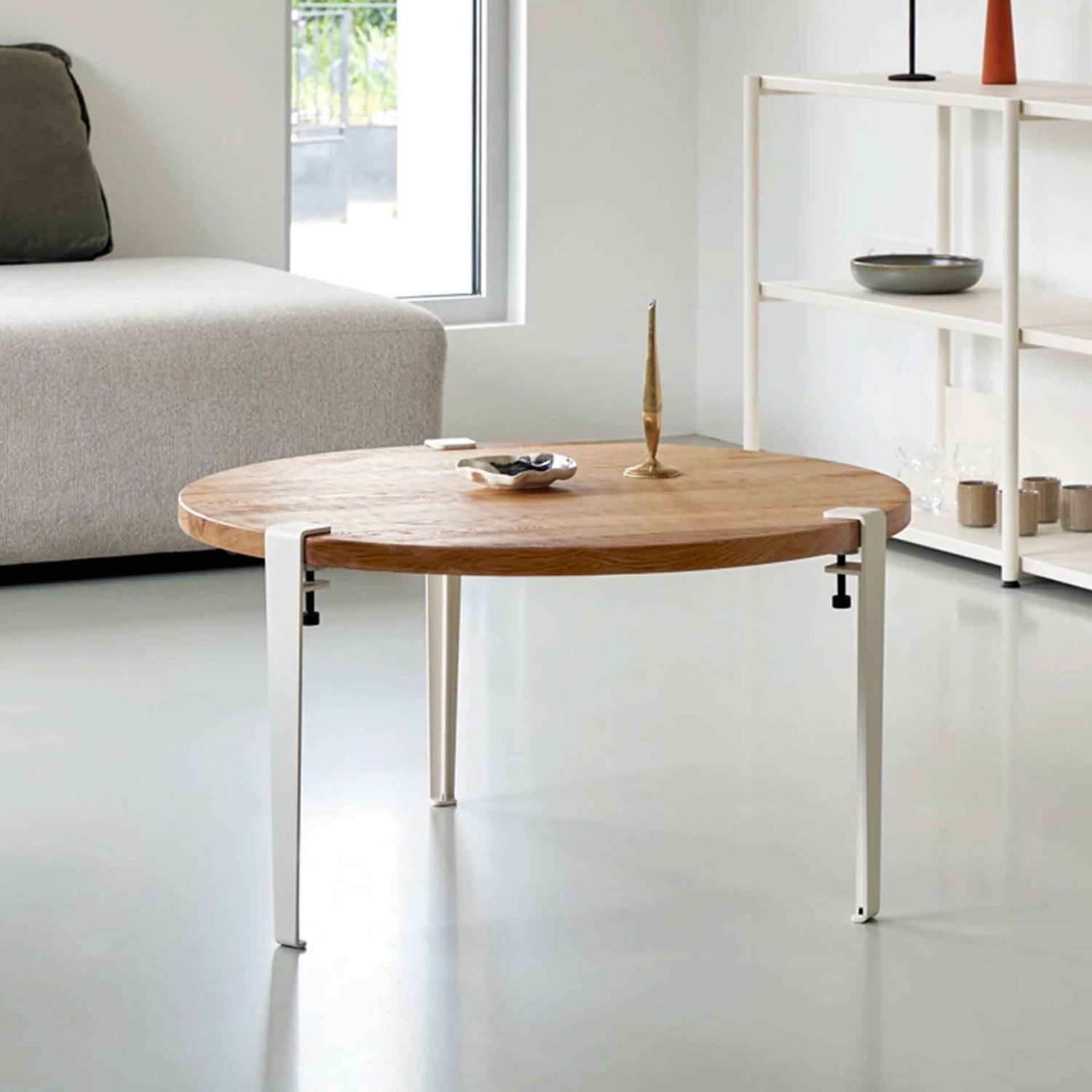 Tiptoe - Tischbein für Couchtisch 43 cm weiß-creme