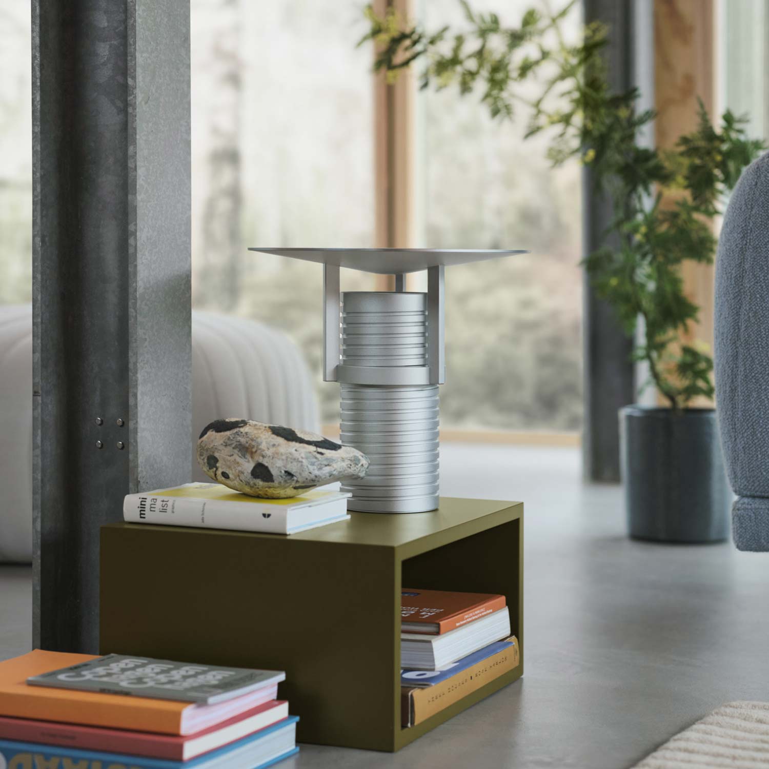 28995 en set table lamp stacked small brown green relevo off white five pouf rest hearth 12 muuto org 103140