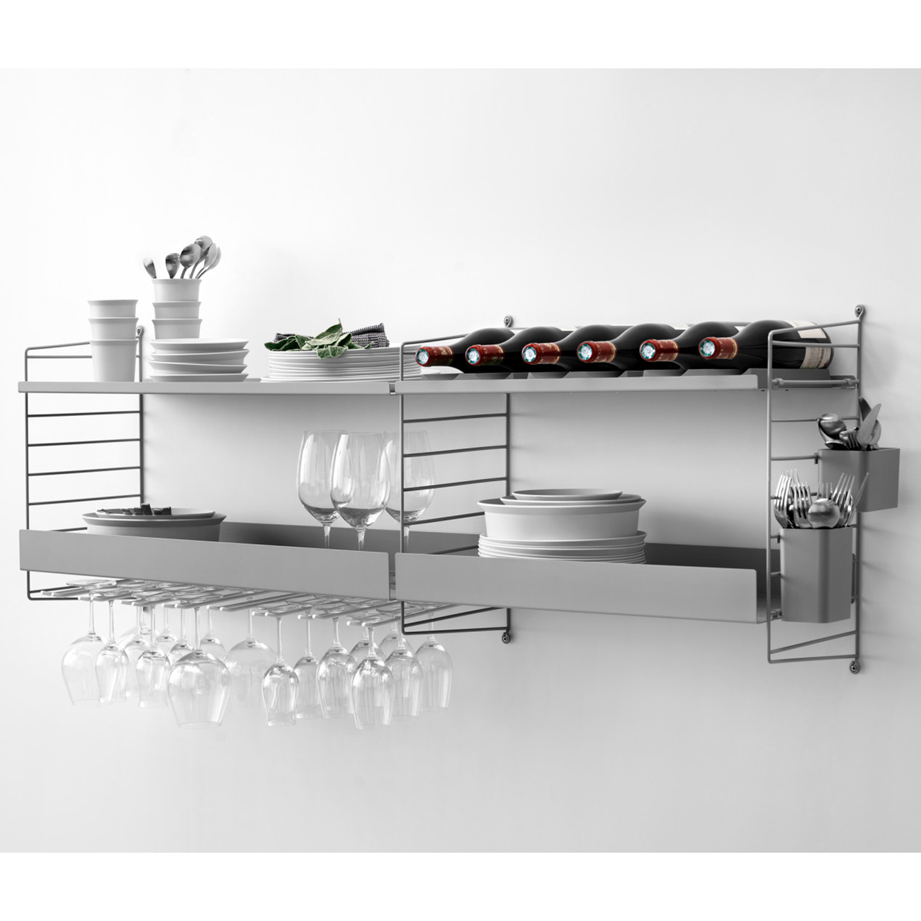 string kueche regal grau 68765