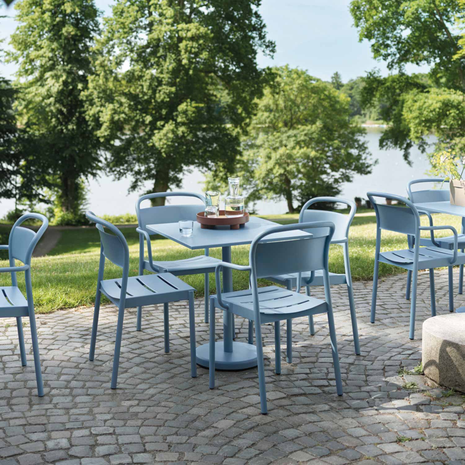 muuto linear side chair pale blueambiente 85902