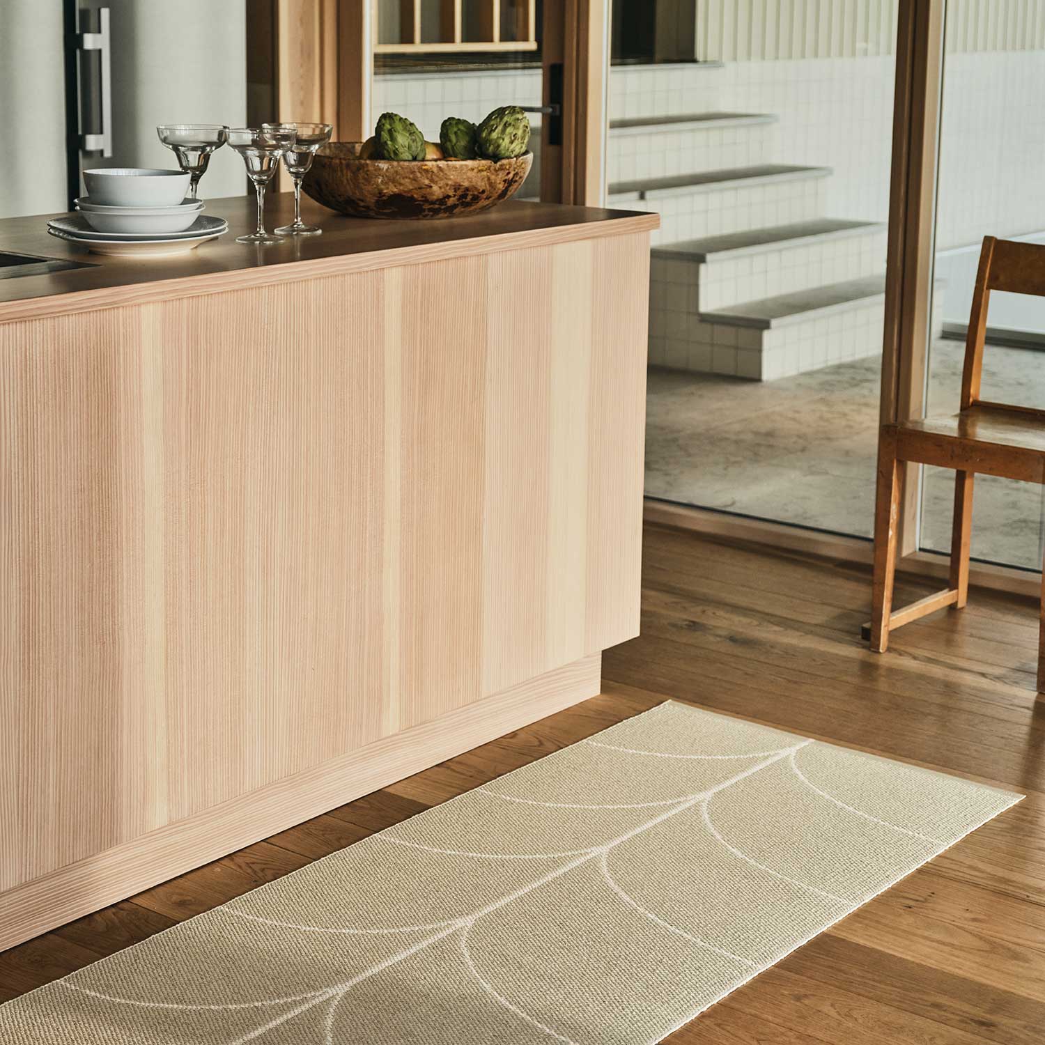 Pappelina - Leif Teppich 70x180 cm light nougat/vanilla