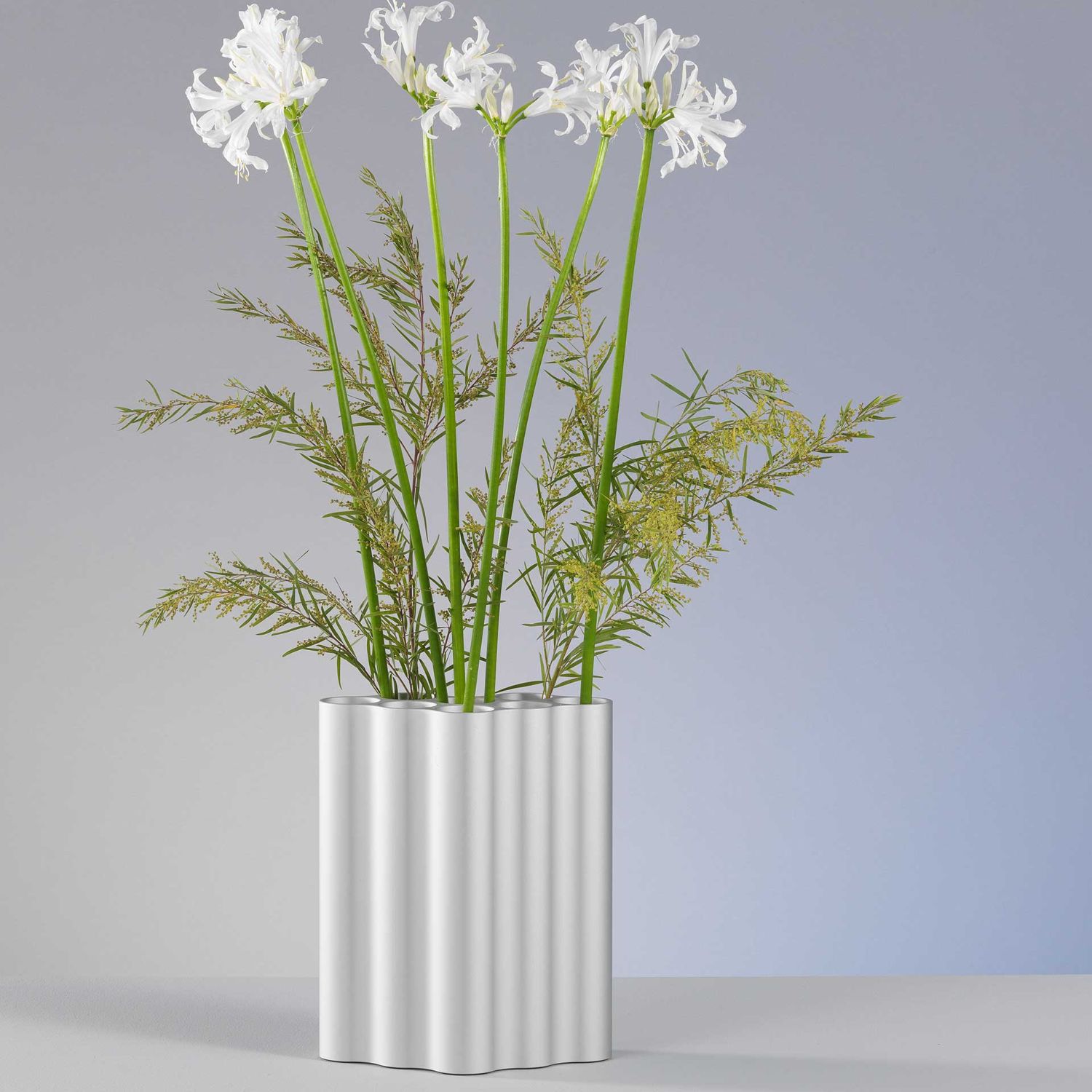 Vitra - Nuage Vase medium hellsilber eloxiert