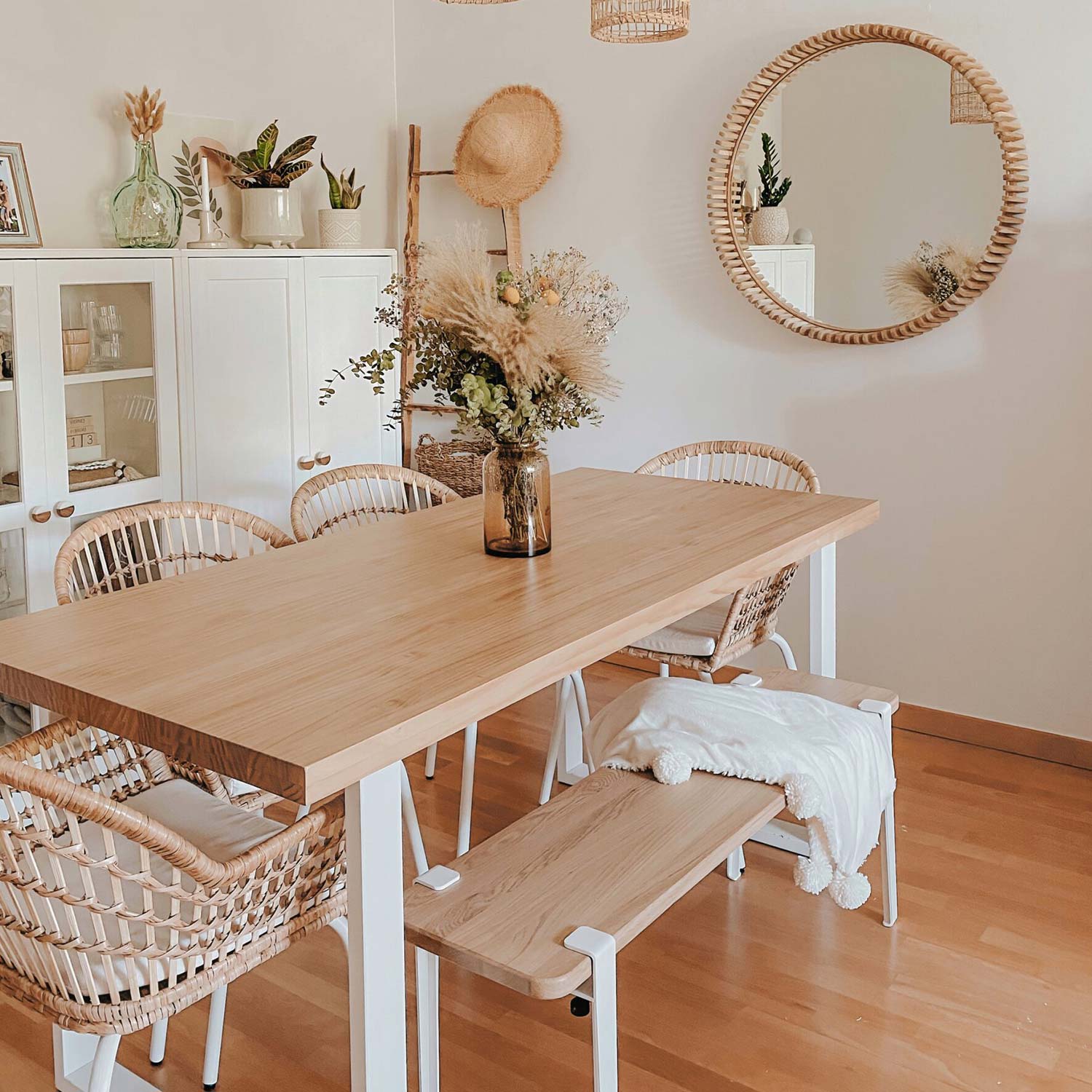 Tiptoe - Duke Sitzbank Eiche eukalyptusgrau