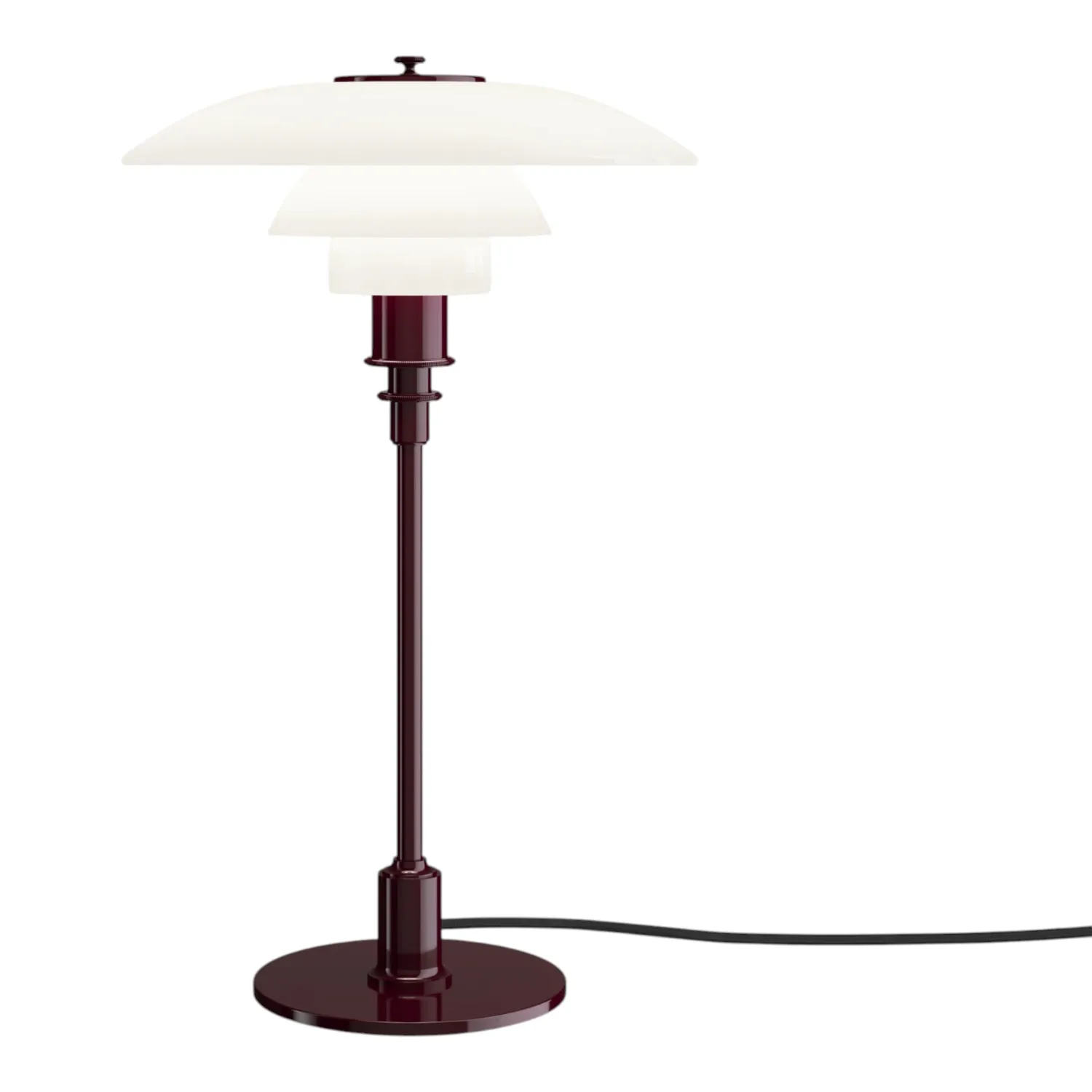 Louis Poulsen - PH 3/2 Tischleuchte glossy burgundy