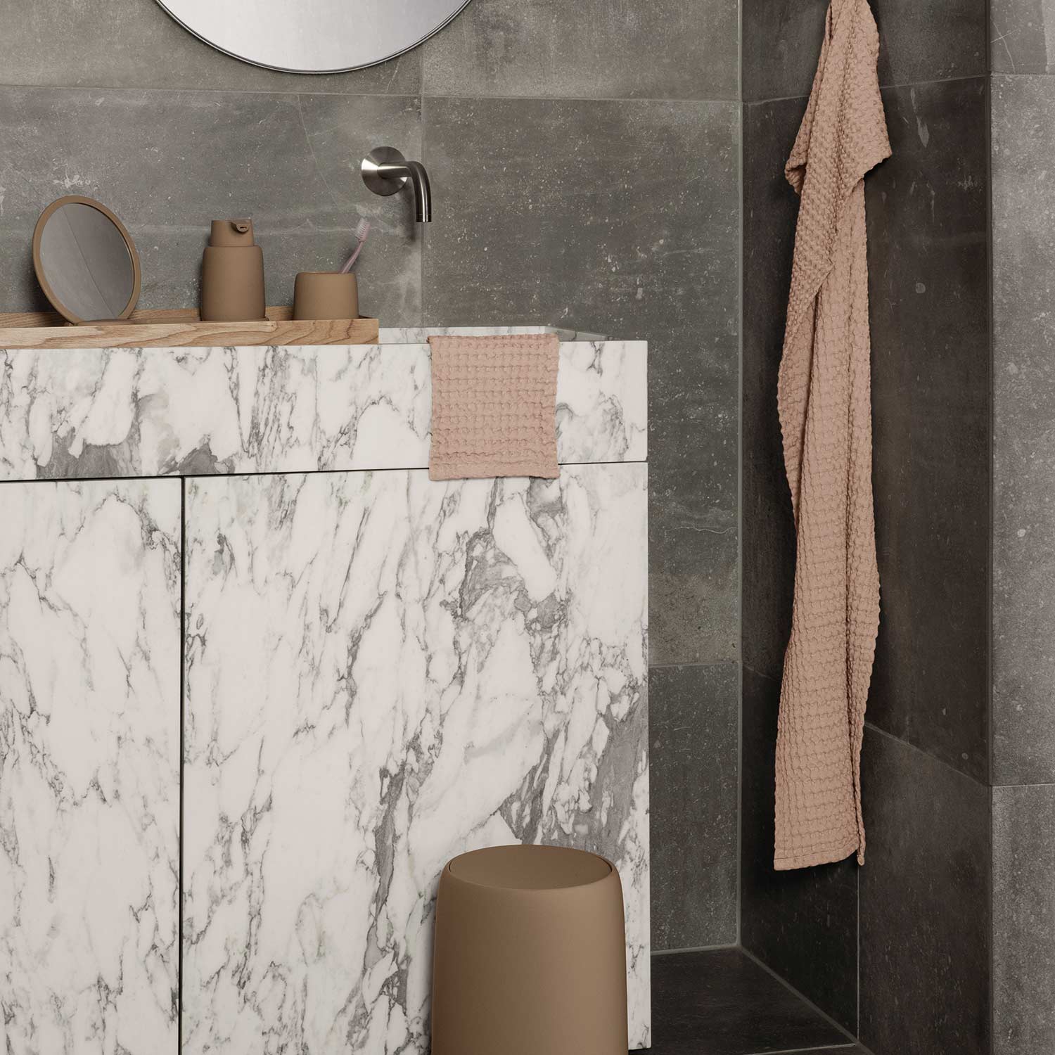 blomus sono zahnputzbecher tan bathroom 81881