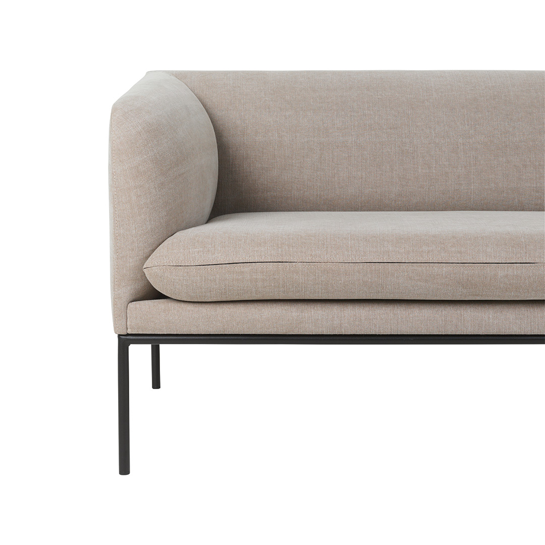 ferm living turn 3 sitzer leinen natur freisteller close up 85102