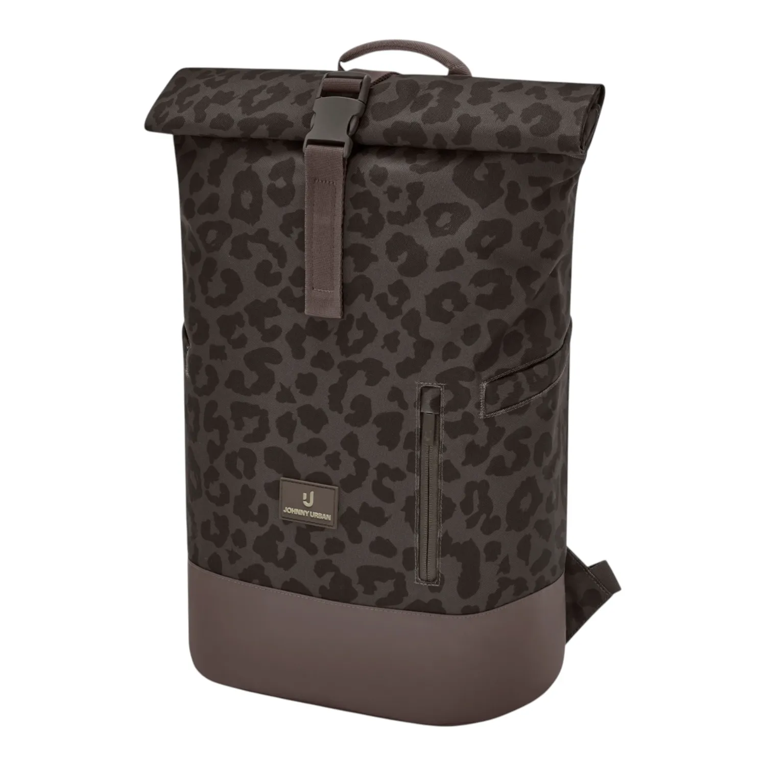 Johnny Urban - Luca Medium Rolltop Rucksack brown leo