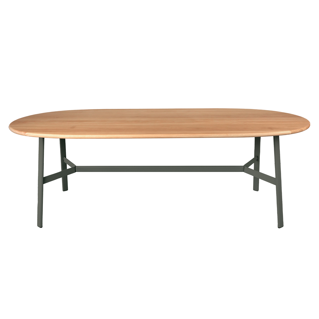 Fermob - So'O Ovaler Tisch Eiche 220x95 cm rosmarin