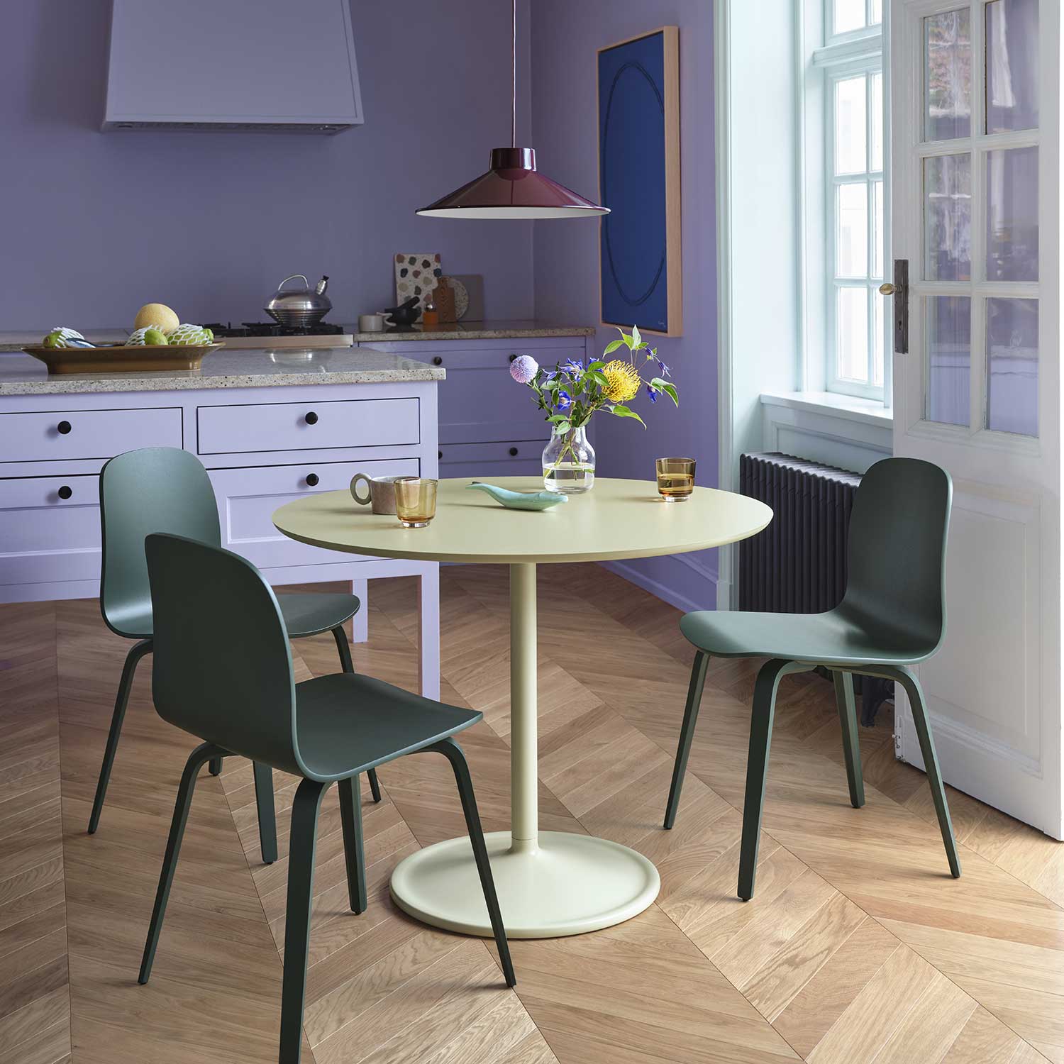 muuto soft table 95 h73 beige green in der kueche 99234