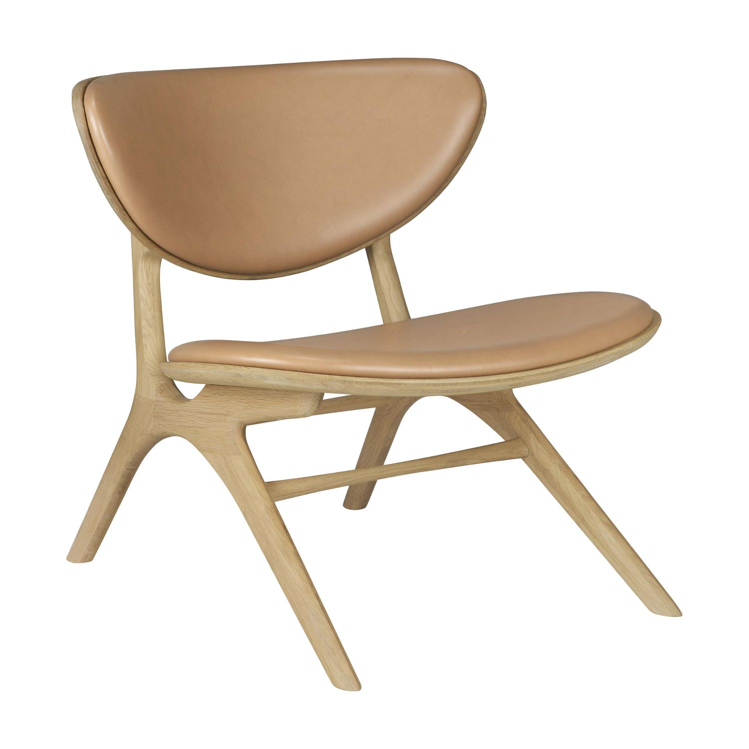 Ethnicraft - Eye Sessel eiche lackiert leder sienna