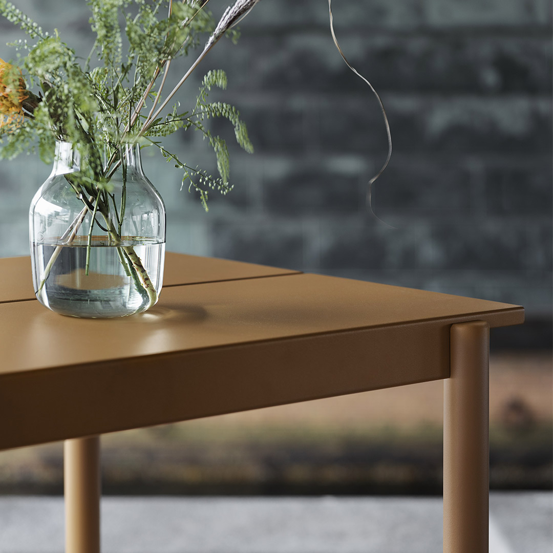 muuto linear steel bench bank 65411