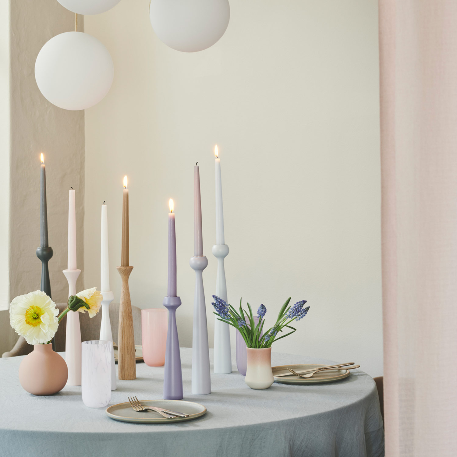 applicata kerzenhalter pastell 75566