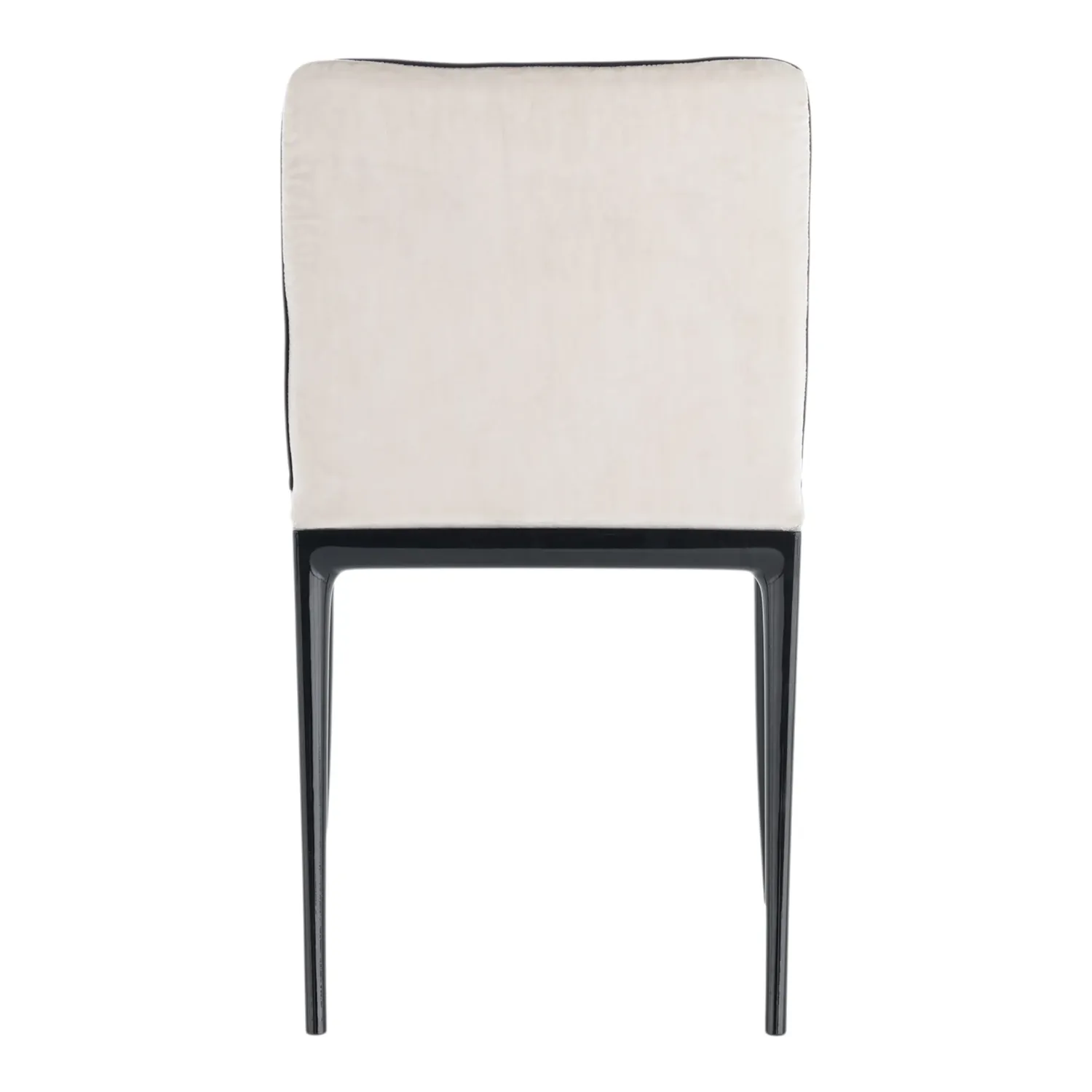 Kartell - Lillybet Stuhl Velvet schwarz/weiß