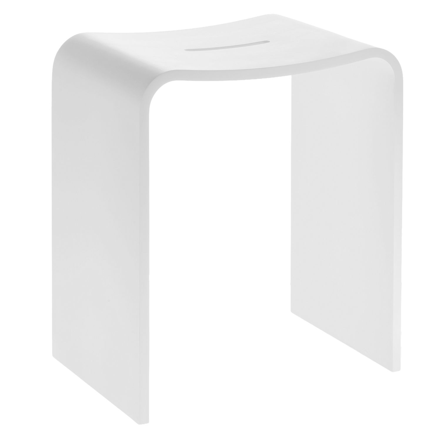 Decor Walther - Stone Stool Badhocker weiß