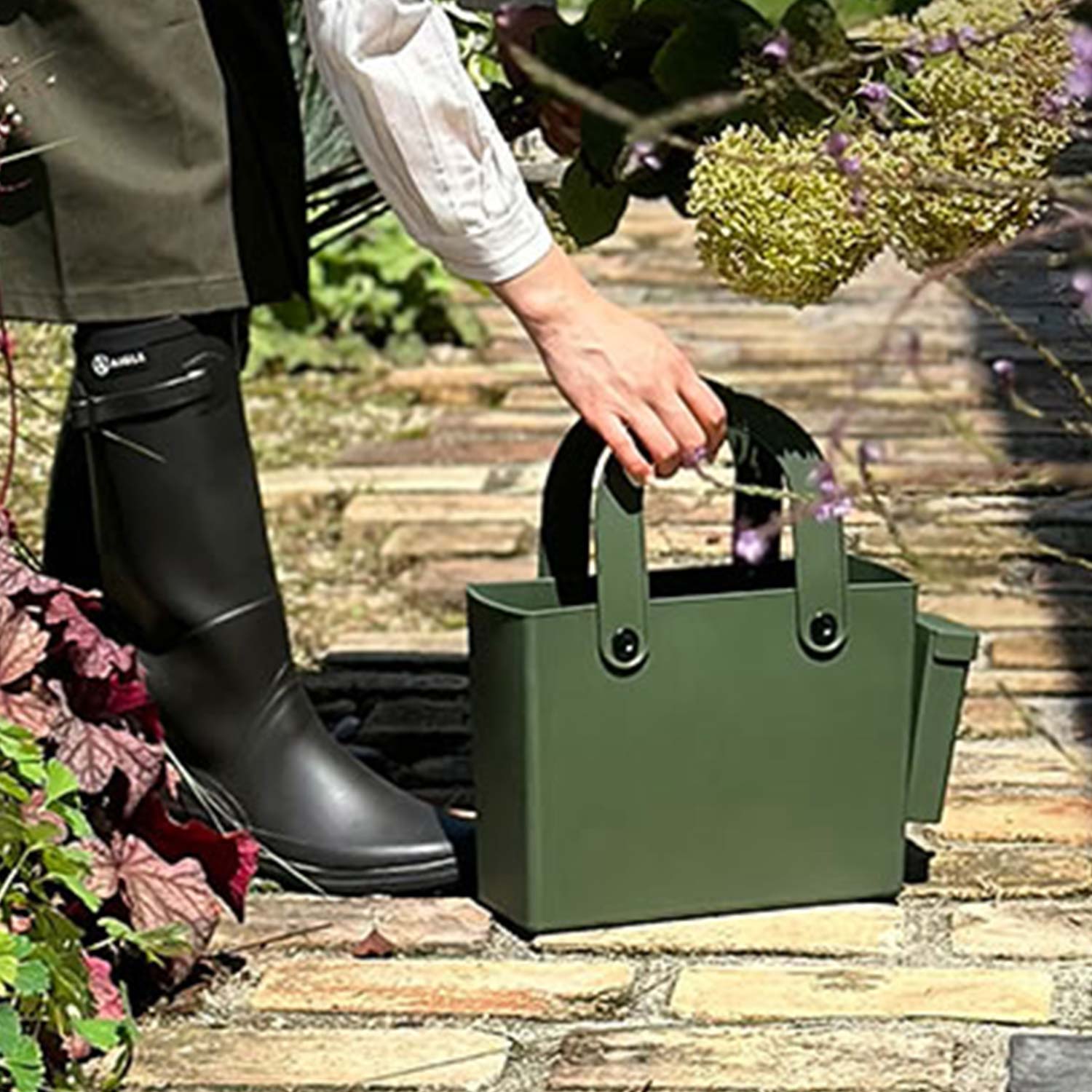 Hachiman - Garden Tool Bag & Pocket dunkelgrün