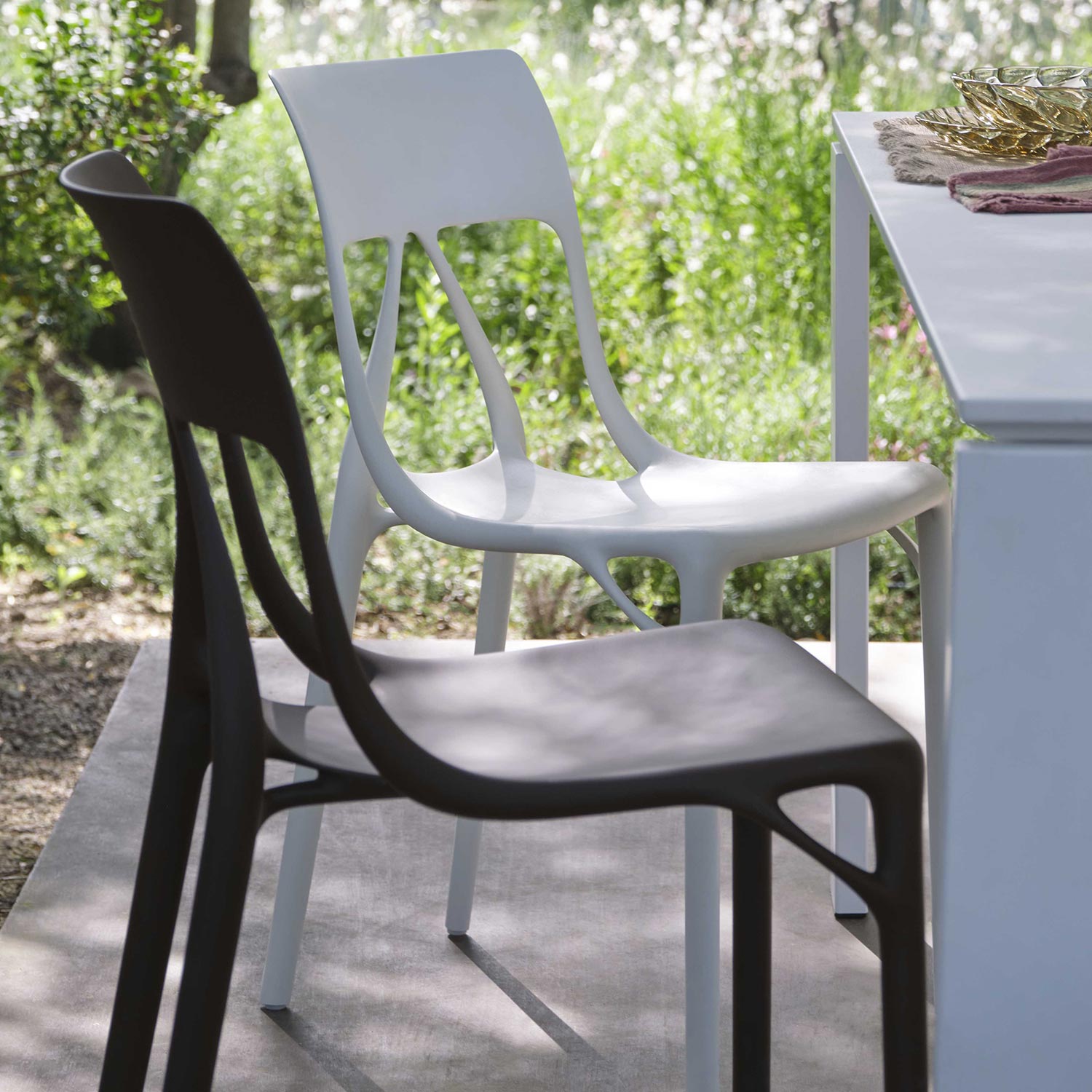 Kartell - A.I. light Stuhl hellbraun