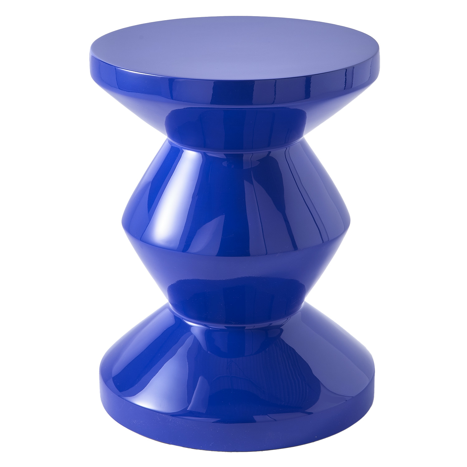 pols potten zig zag hocker dunkel blau 95116