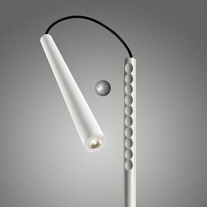 foscarini magneto stehleuchte weiss detail 63481