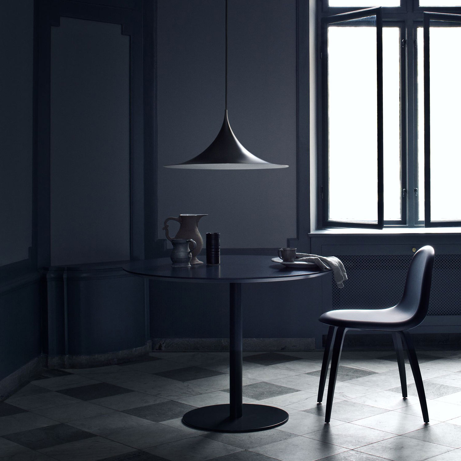 gubi semi pendelleuchte schwarz 61685