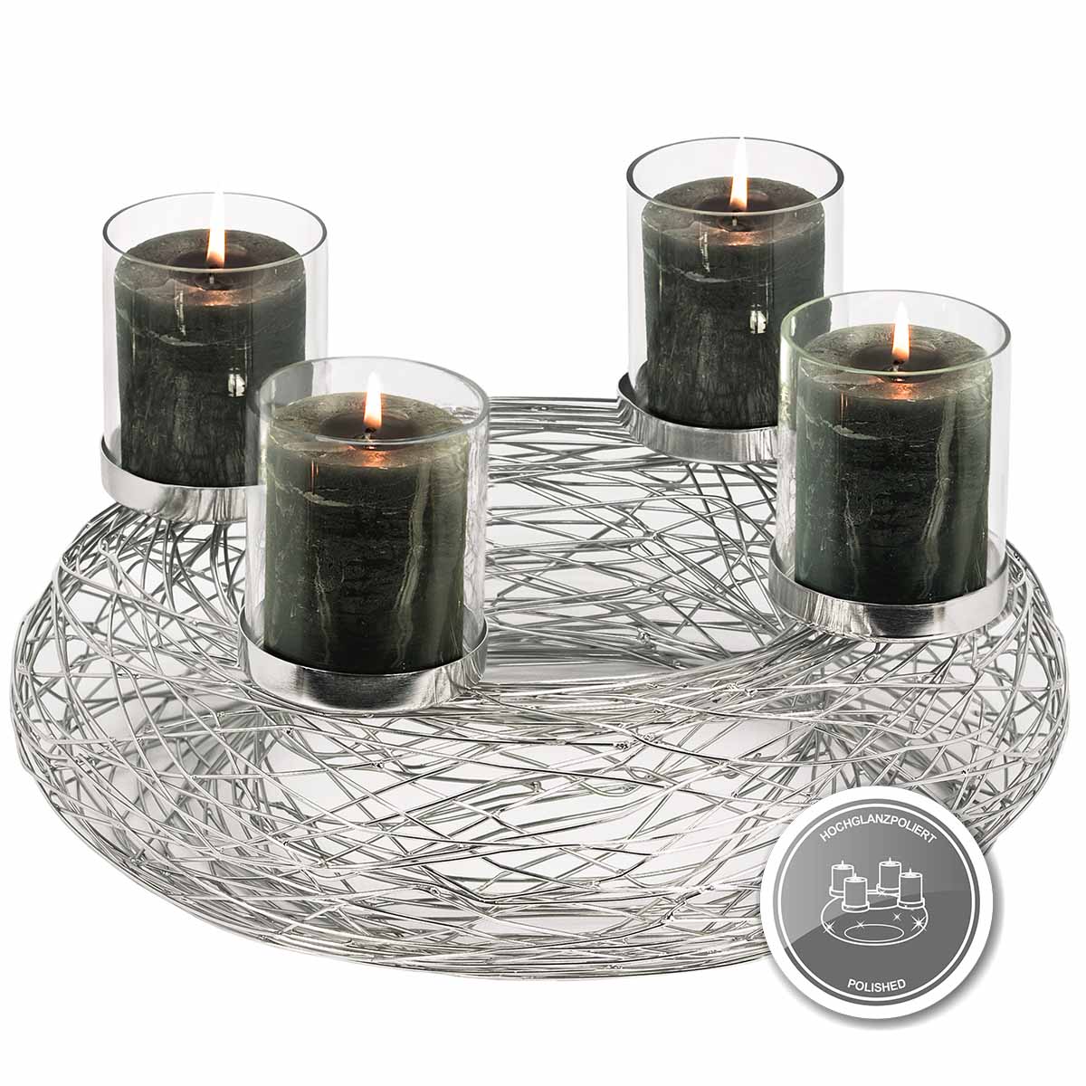 adventskranz kerzenglaeser rimini 49746