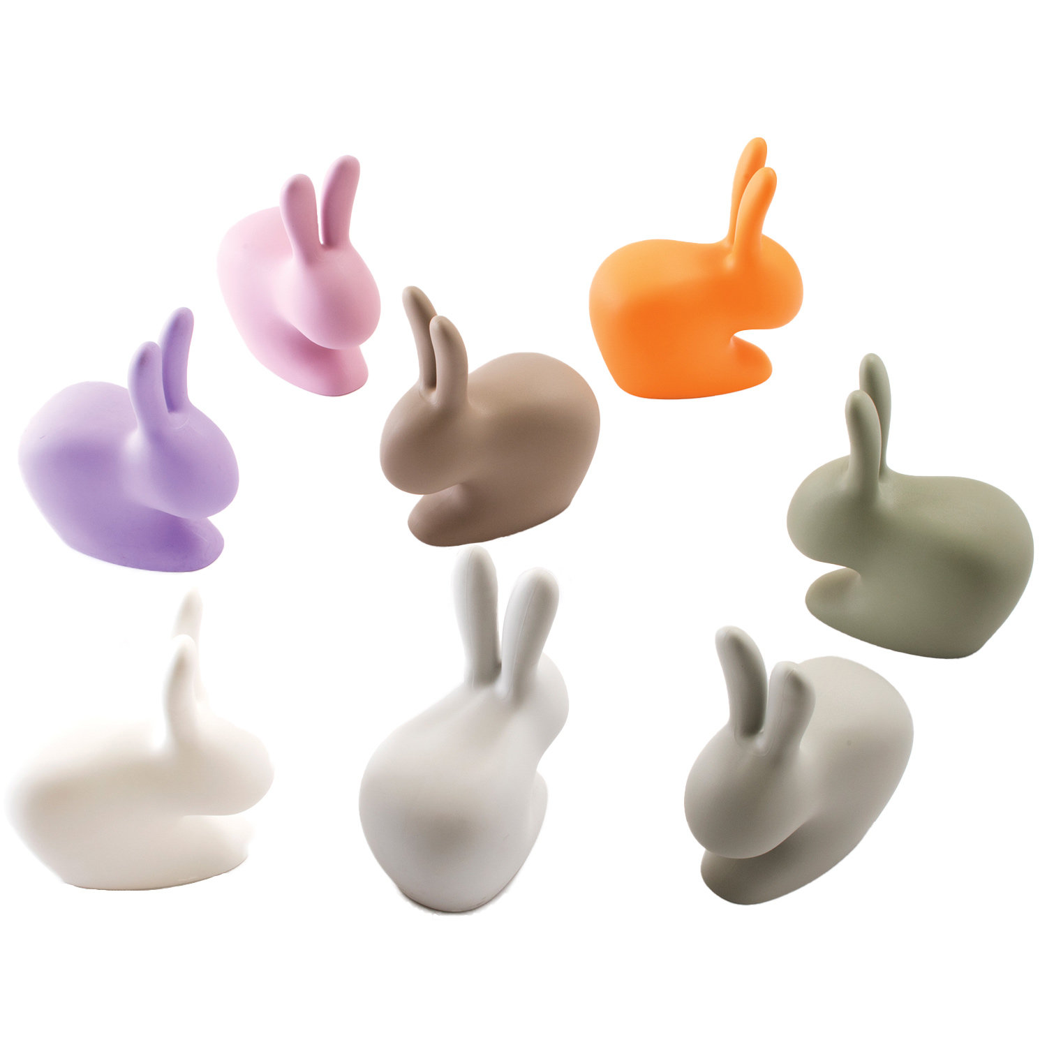 qeeboo rabbit stuhl baby alle farben kreis 97508