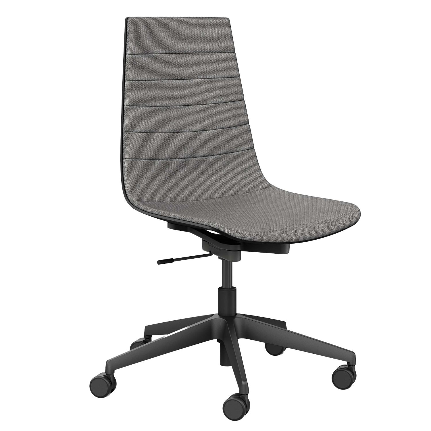 Aeris - Linu Task Stuhl Säule, Fußkreuz, R. Cura hellgrau